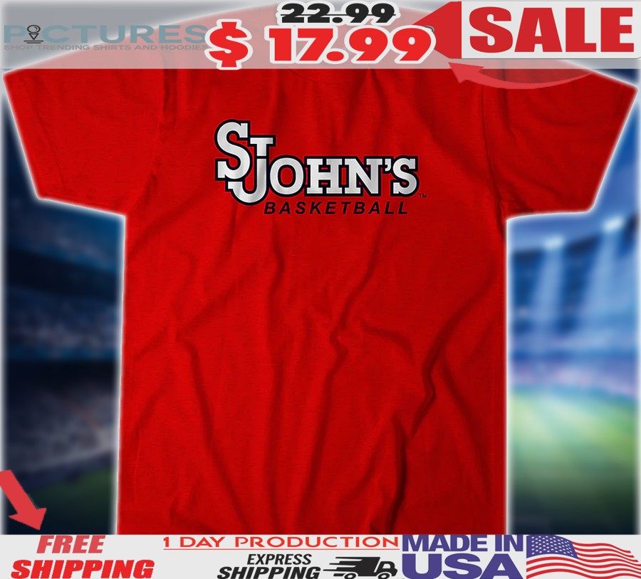 St. John's Red Storm Basketball Logo Stack Shirt 1 St. John's Red Storm Basketball Logo Stack Shirt