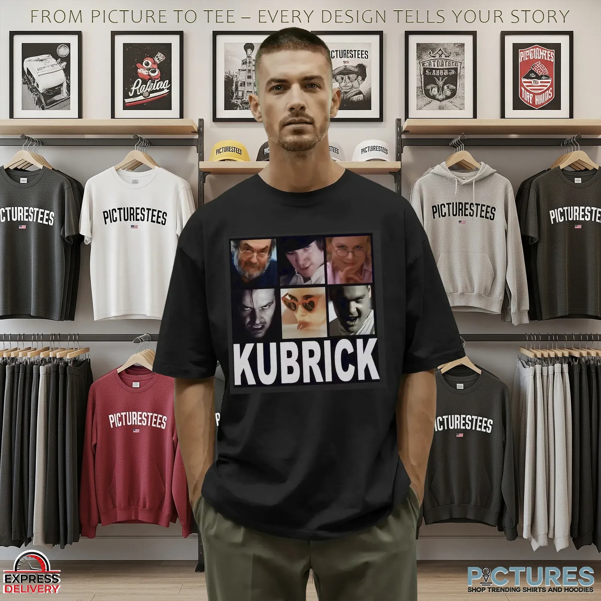 Stanley Kubrick Movie Collage T Shirt