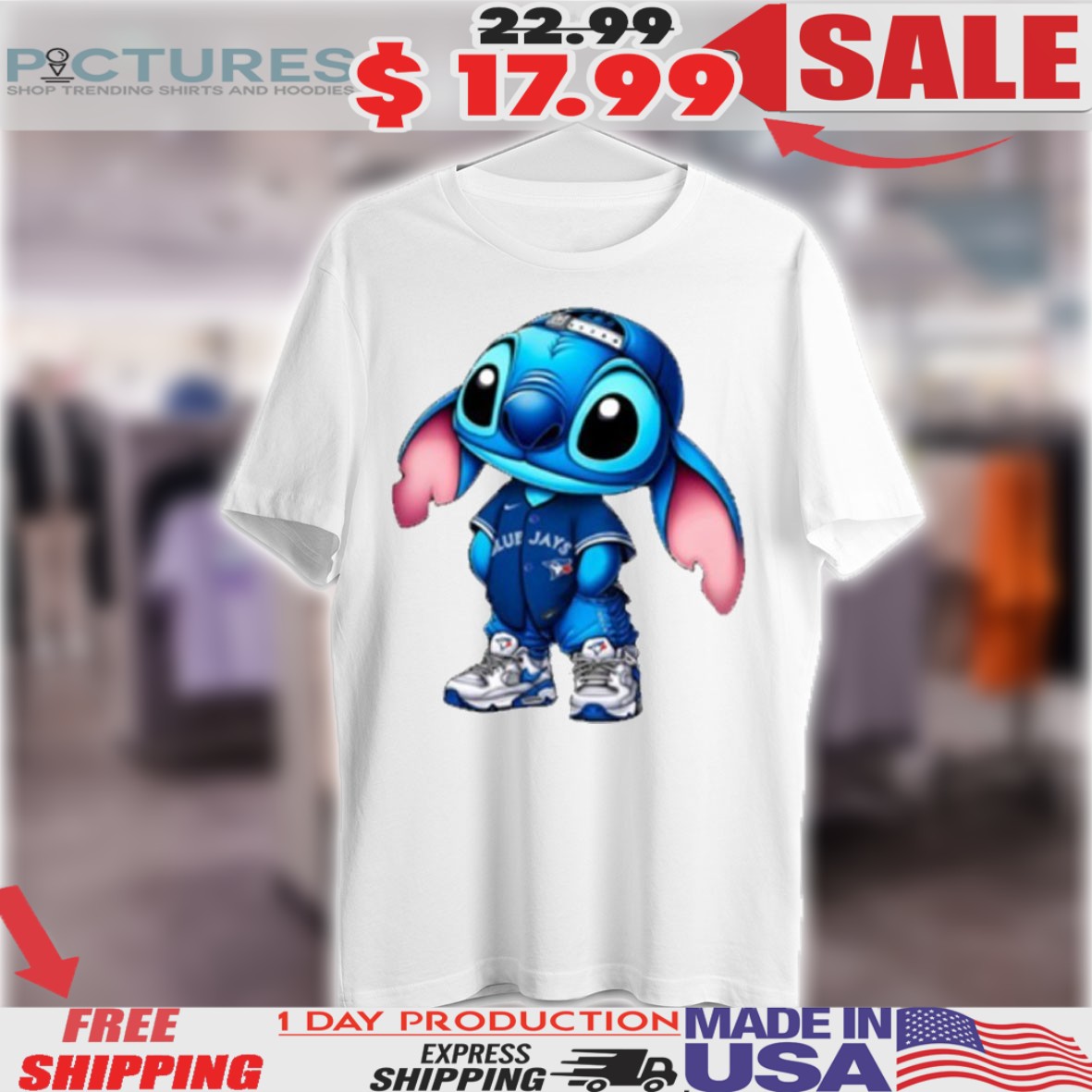 Stitch Toronto Blue Jays Sport Shirt