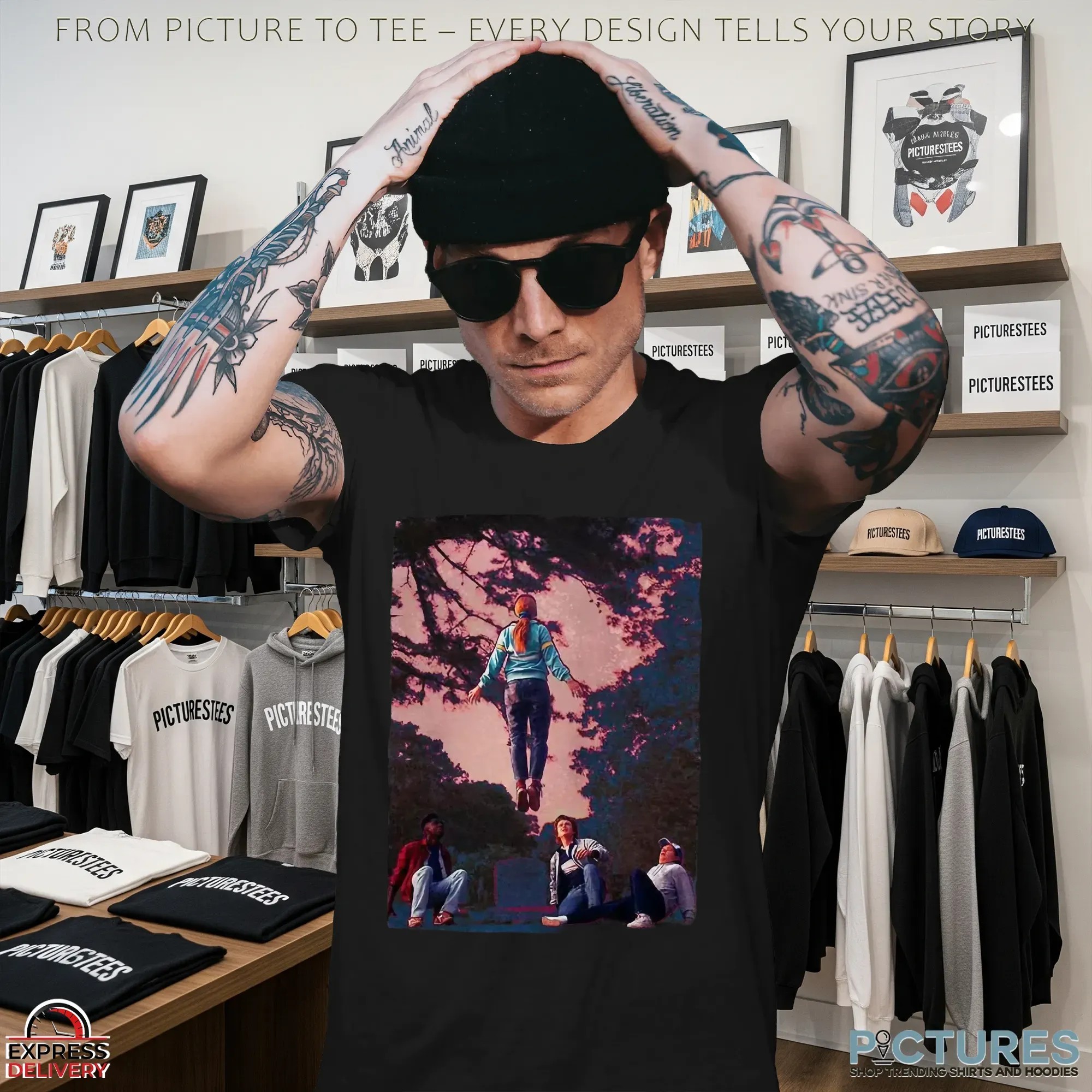 Stranger Things Floating Max Scene T Shirt