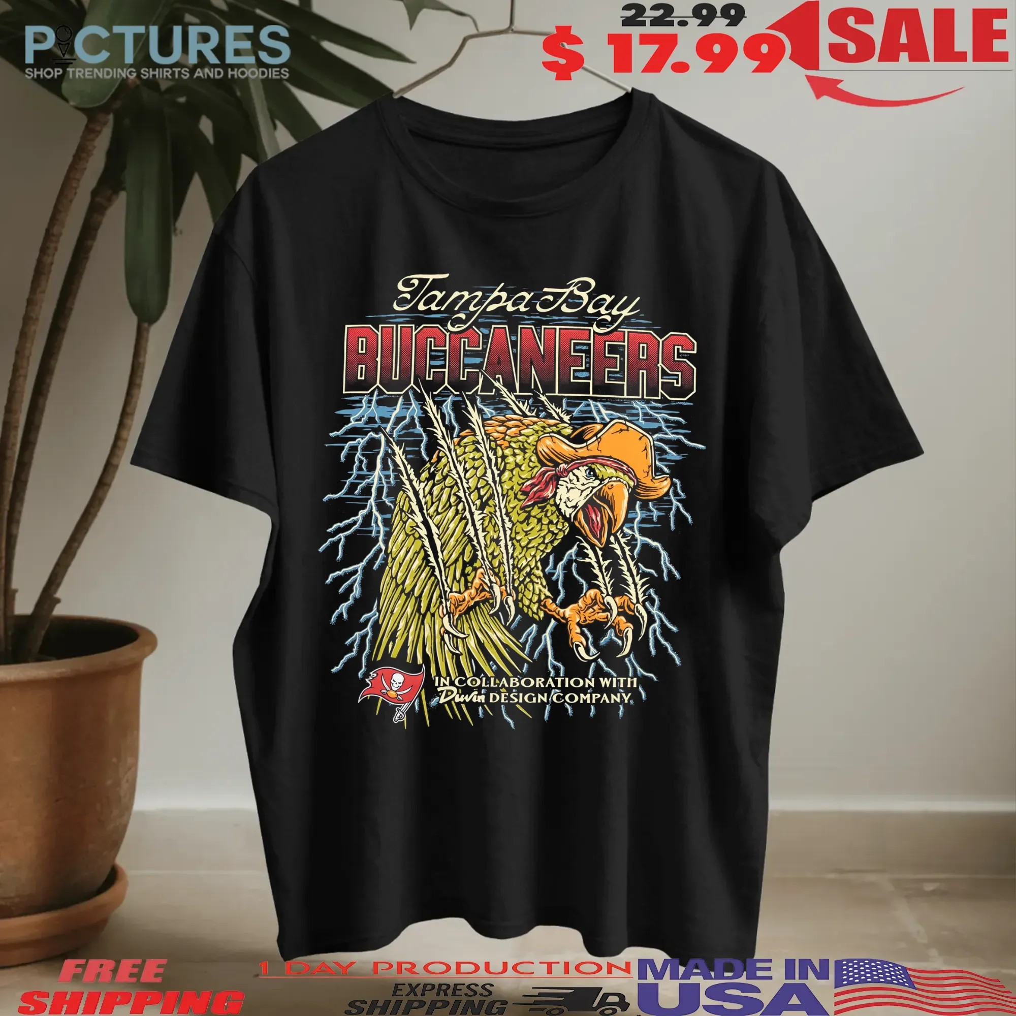 Tampa Bay Buccaneers 50 Seasons Of The Krewe Parrot T Shirt