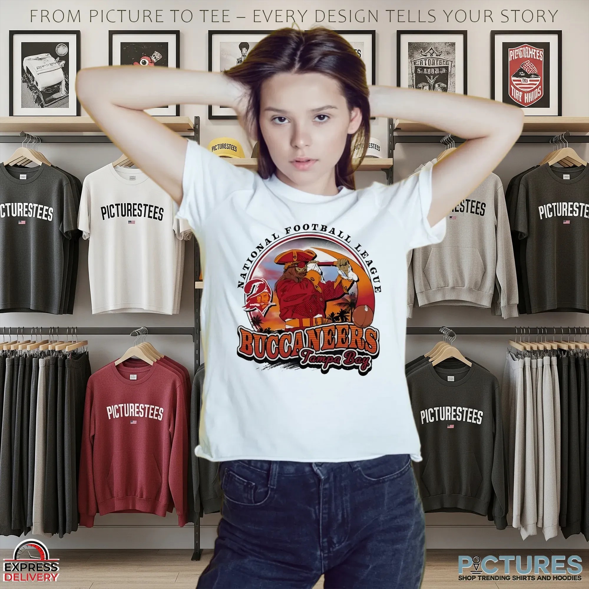 Tampa Bay Buccaneers Pirate 2025 NFL Football Vintage T Shirt 9 Tampa Bay Buccaneers Pirate 2025 NFL Football Vintage T Shirt