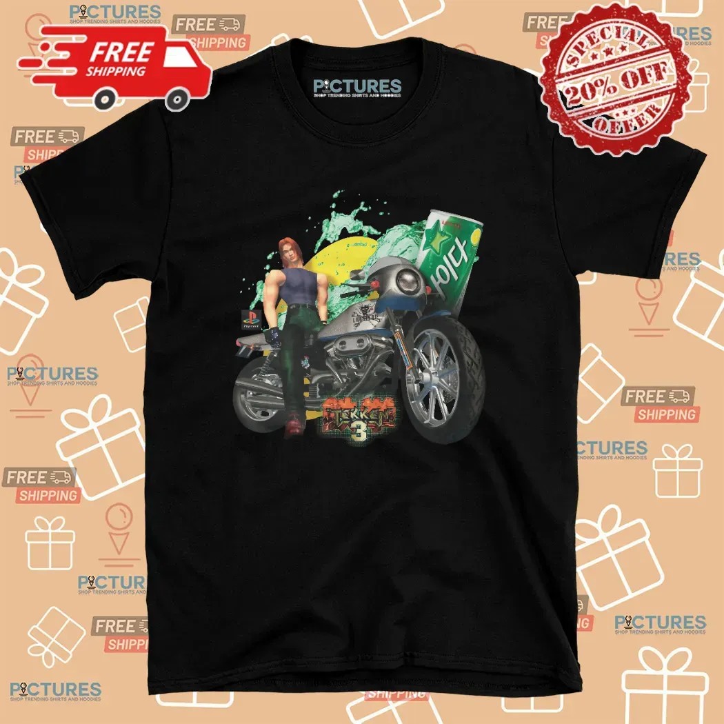 Tekken 3 Hwoarang Lotte Chilsung Cider Arcade Fighter T Shirt