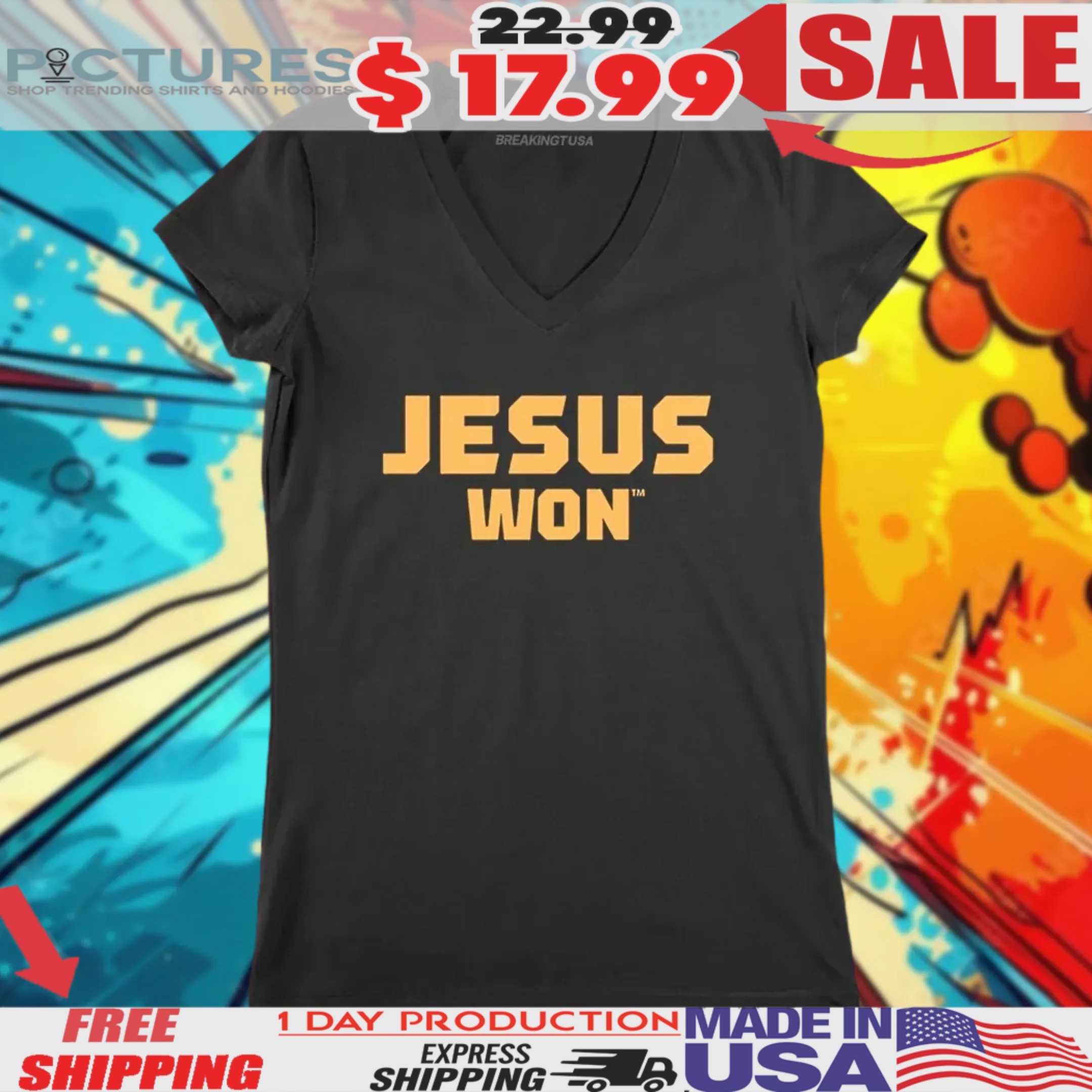 Tennessee Volunteers Jesus Won Shirt