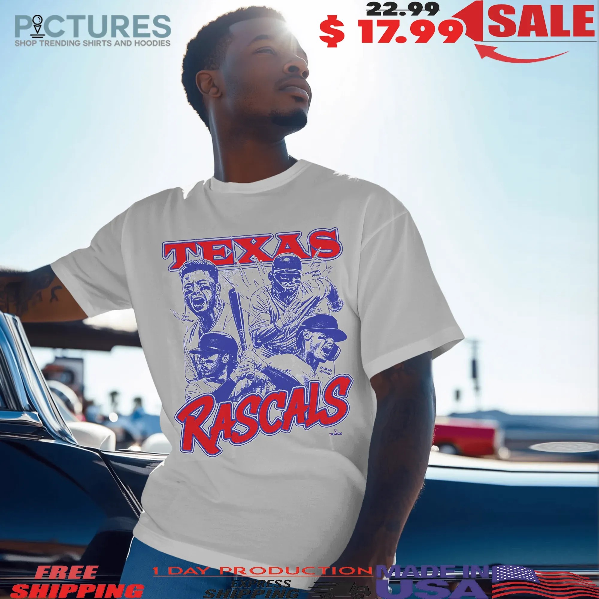 Texas Rascals Texas Rangers Graphic Bootleg T Shirt