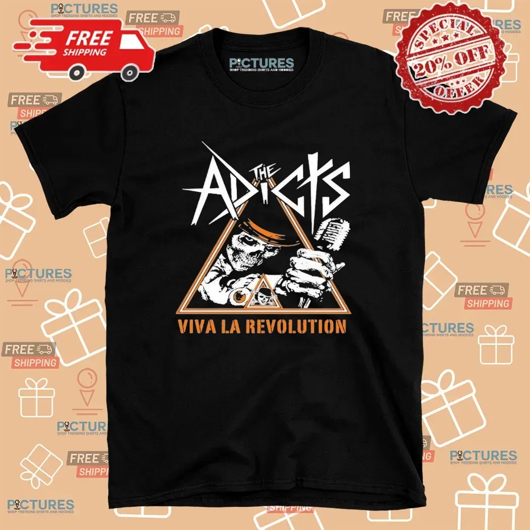 The Adicts Viva La Revolution Skull T Shirt