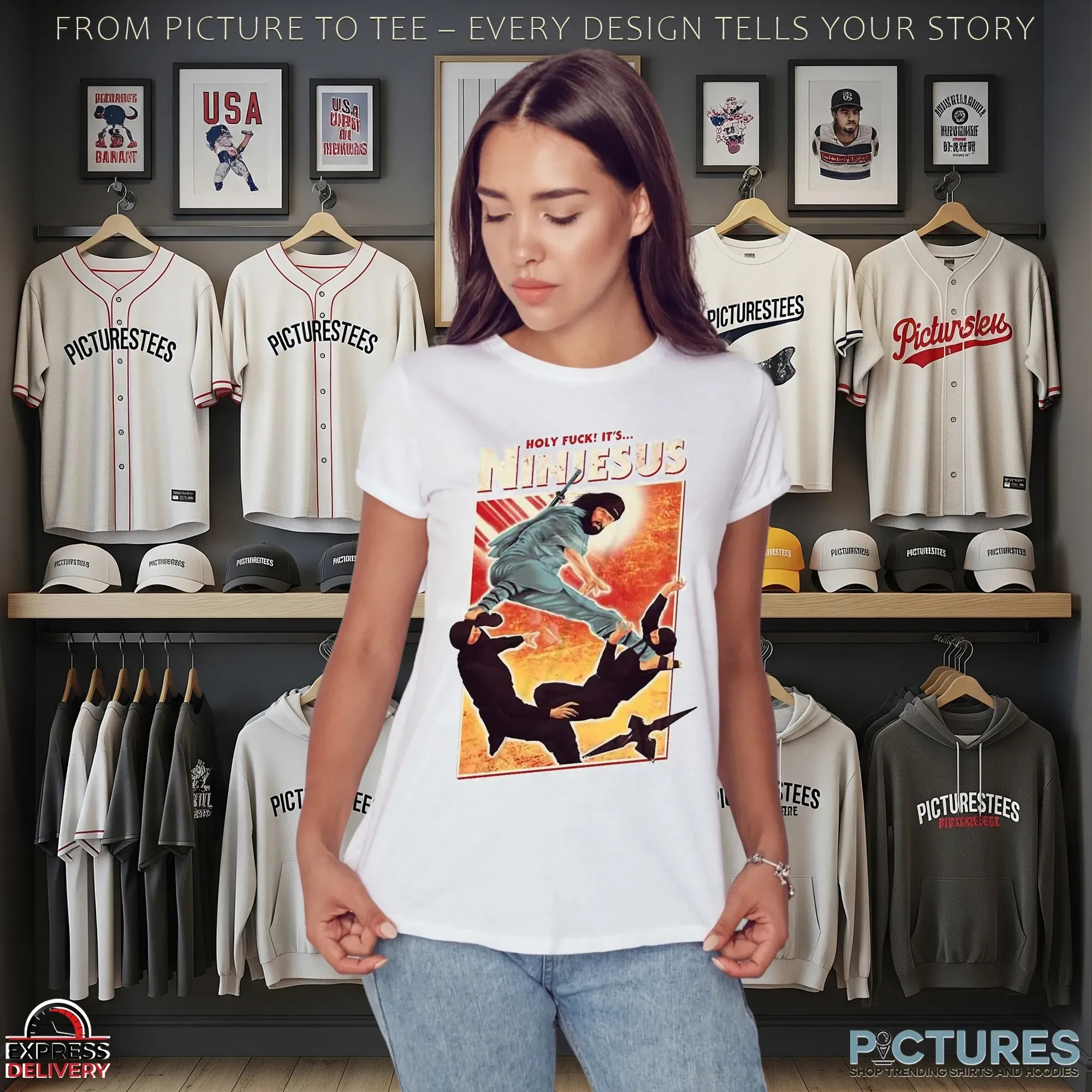 The Jesus Ninja Holyfck It's Ninjesus Meme T Shirt