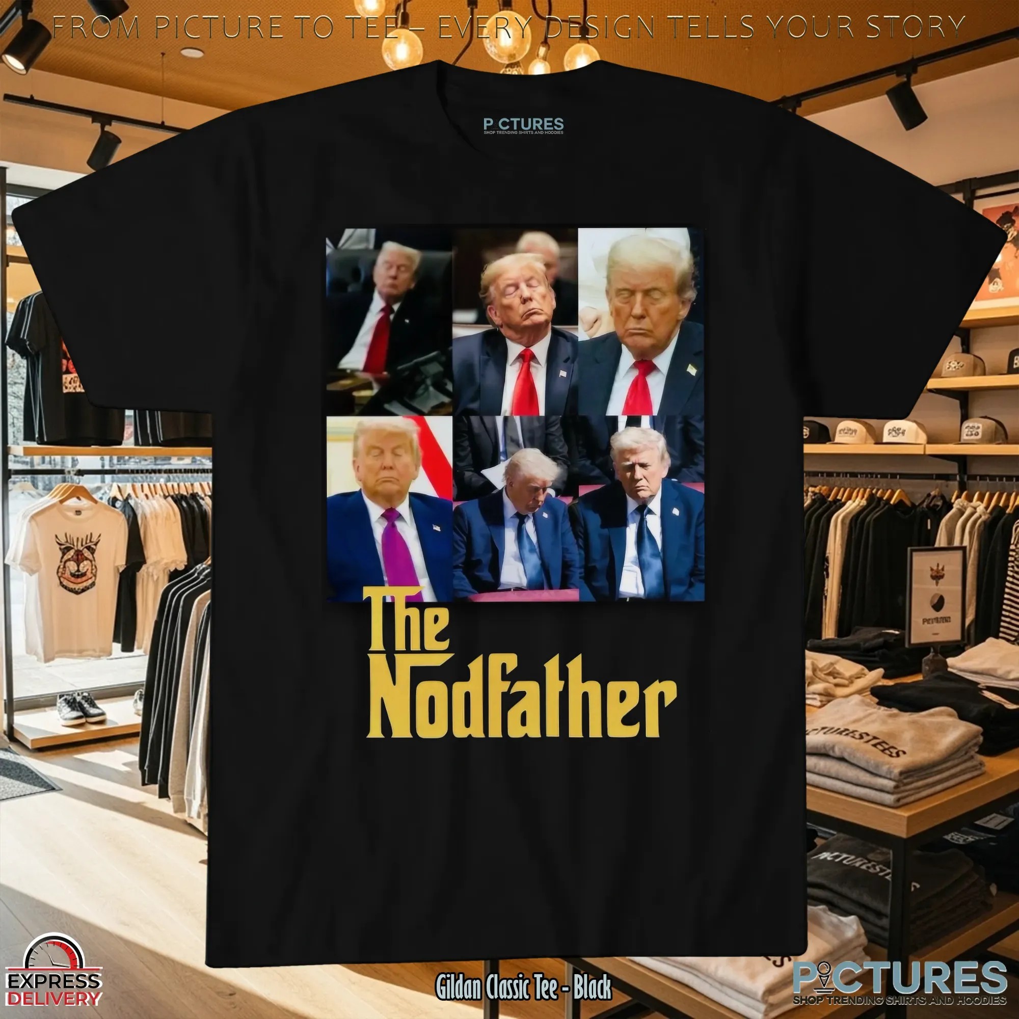 The Nodfather Trump Sleeping Meme T Shirt