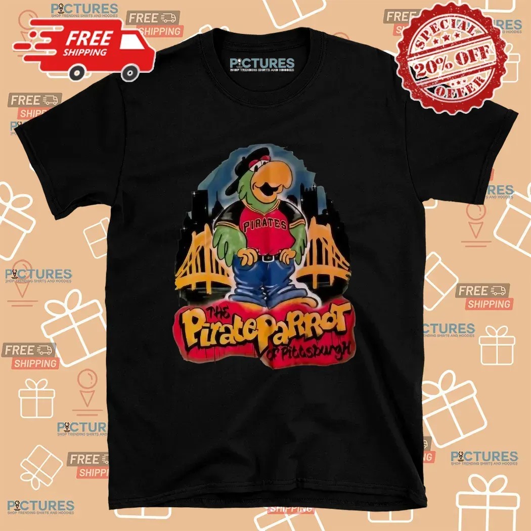 The Pirate Parrot of Pittsburgh Graphic T Shirt