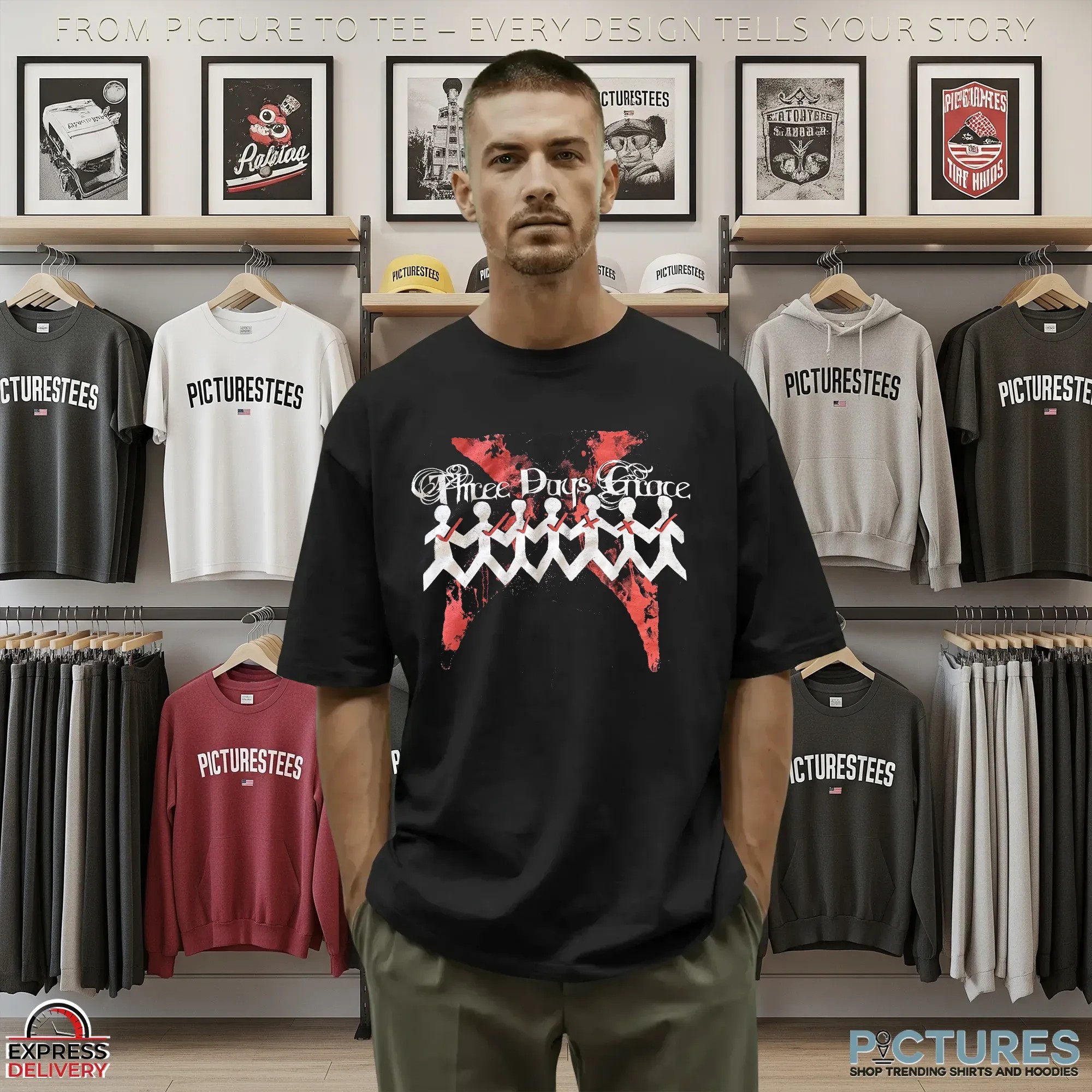 Three Day's Grace 2x Tour T Shirt