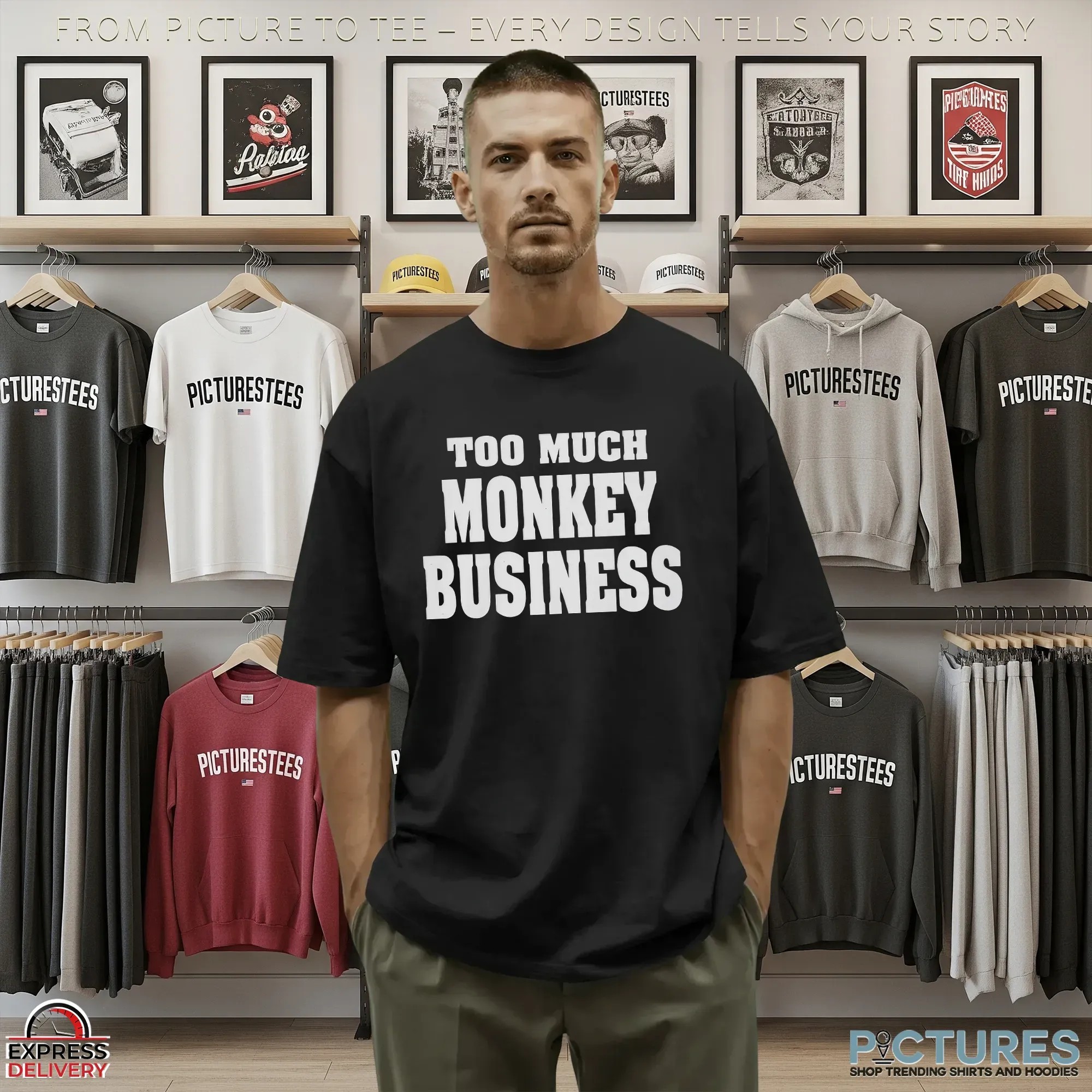 Too Much Monkey Business Direngrey T Shirt