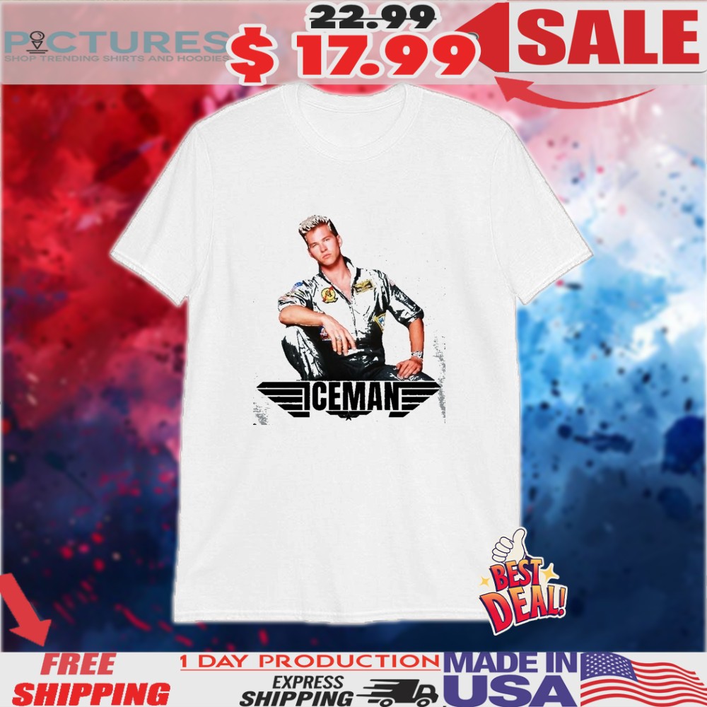 Top Gun Iceman Val Kilmer 80S Fighter Pilot Shirt