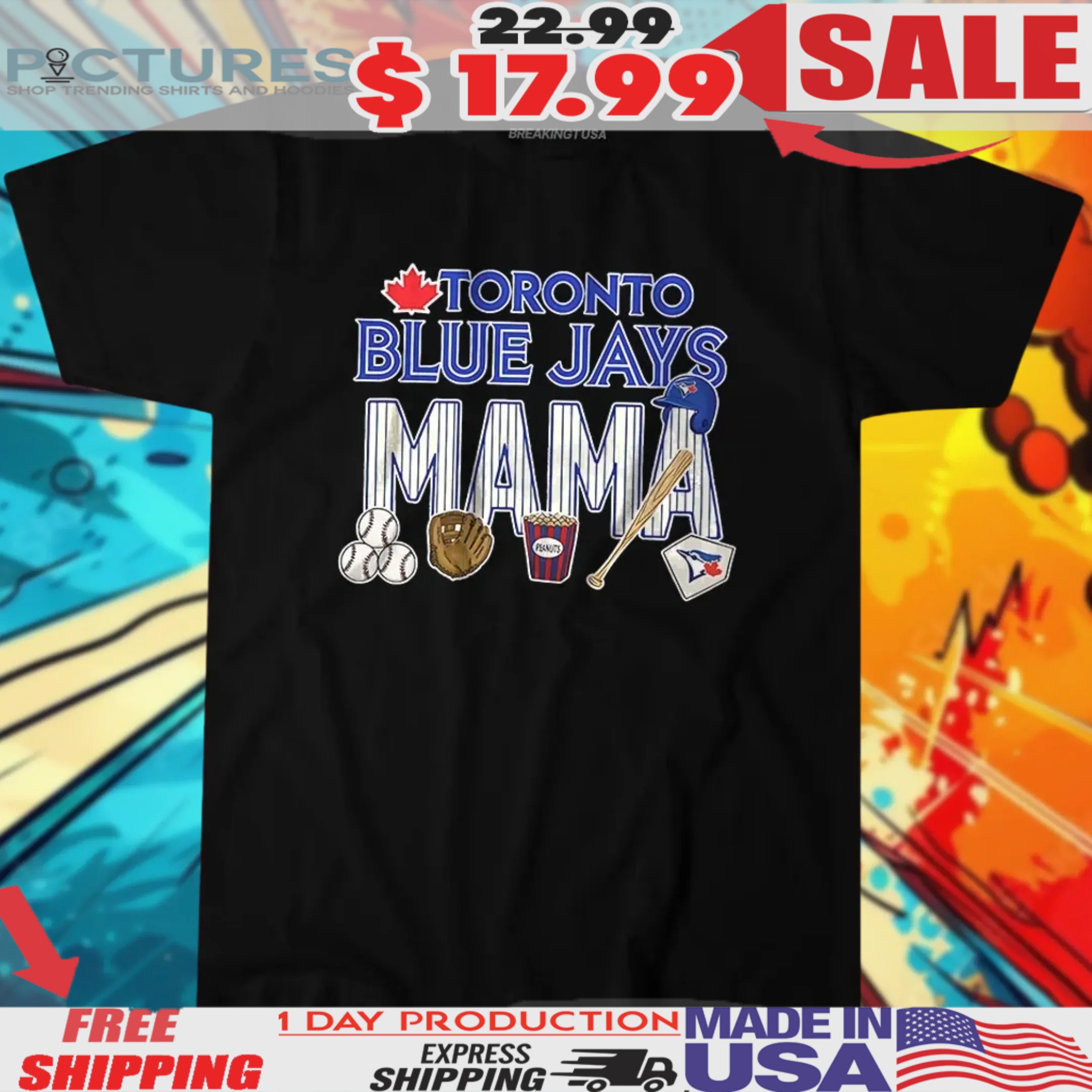 Toronto Blue Jays Mama Baseball 2025 Season Shirt