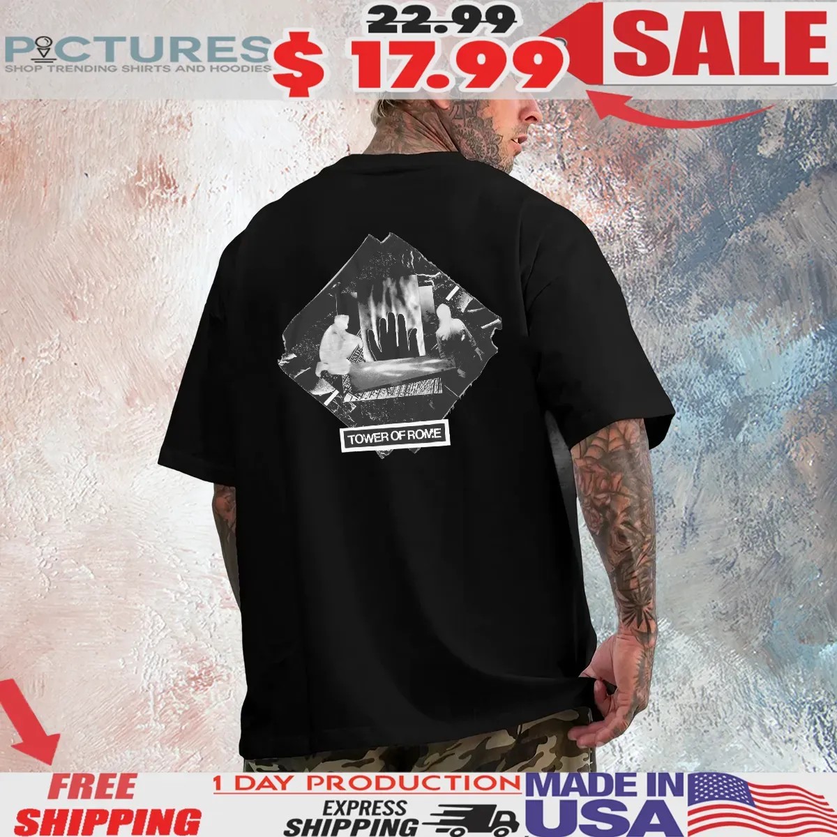 Tower Of Rome Diamond T Shirt