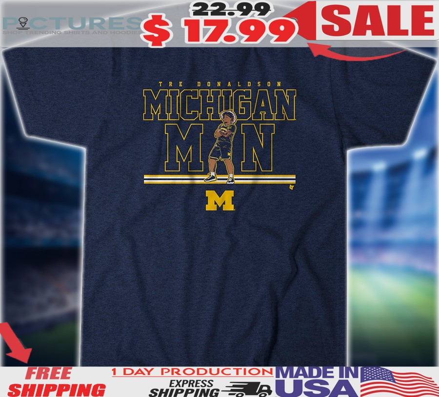Tre Donaldson Michigan Man Michigan Wolverines Men's Basketball Shirt