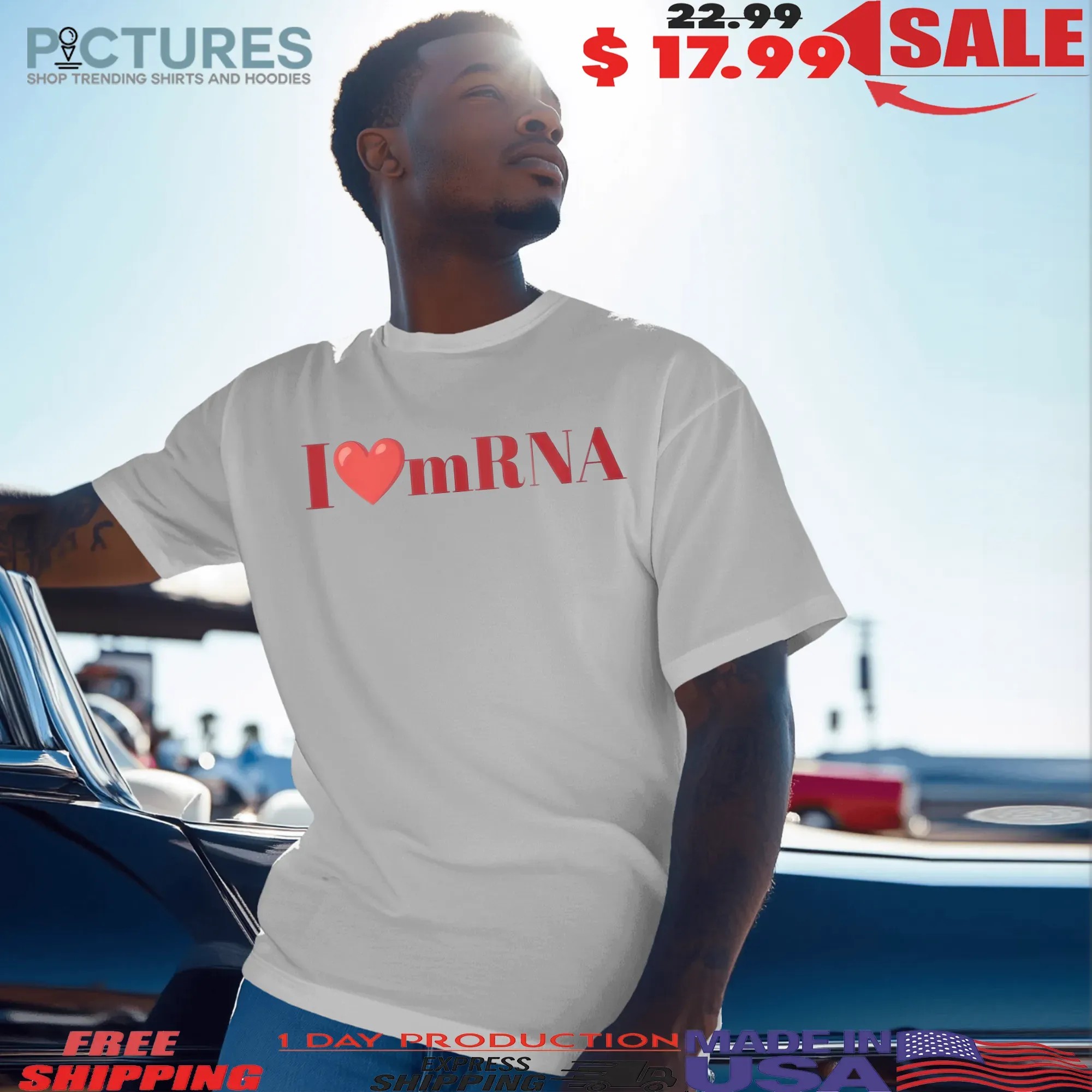 Trump I Love mRNA T Shirt