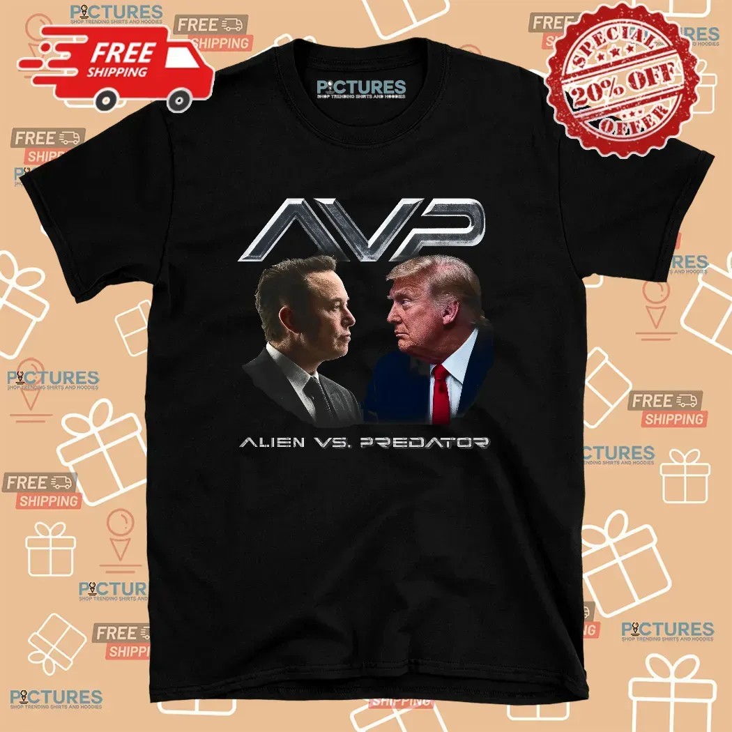 Trump vs Elon AVP Alien vs Predator T Shirt 8 Trump vs Elon AVP Alien vs Predator T Shirt