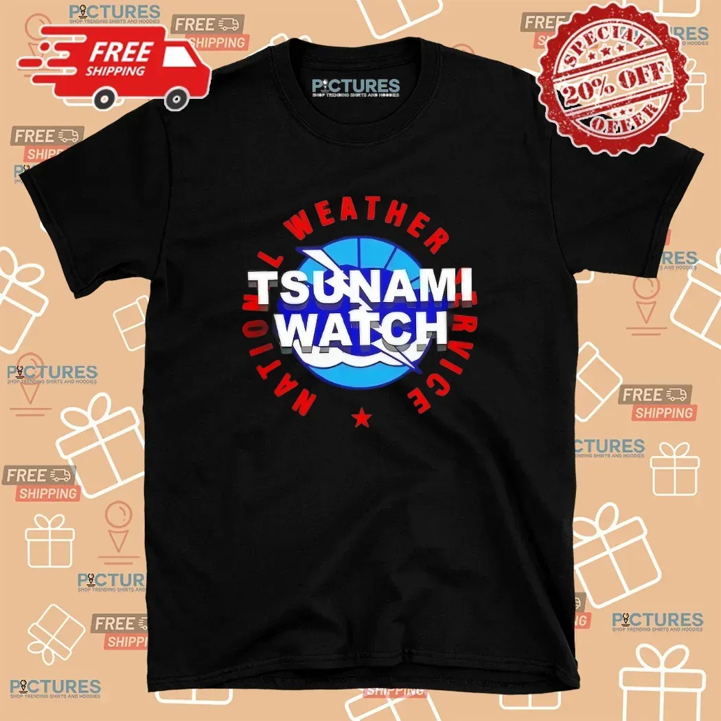 Tsunami Watch National Weather Service Logo T Shirt