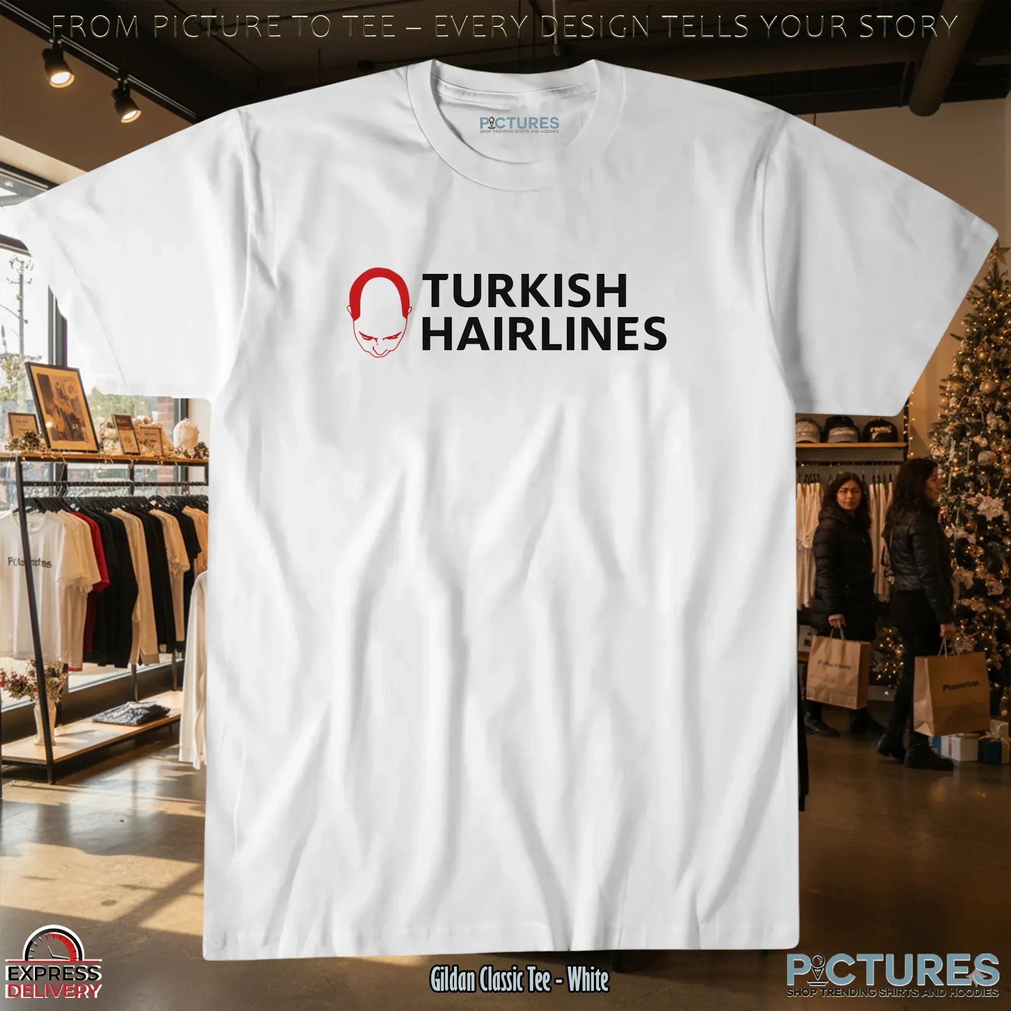Turkish Hairlines Parody T Shirt