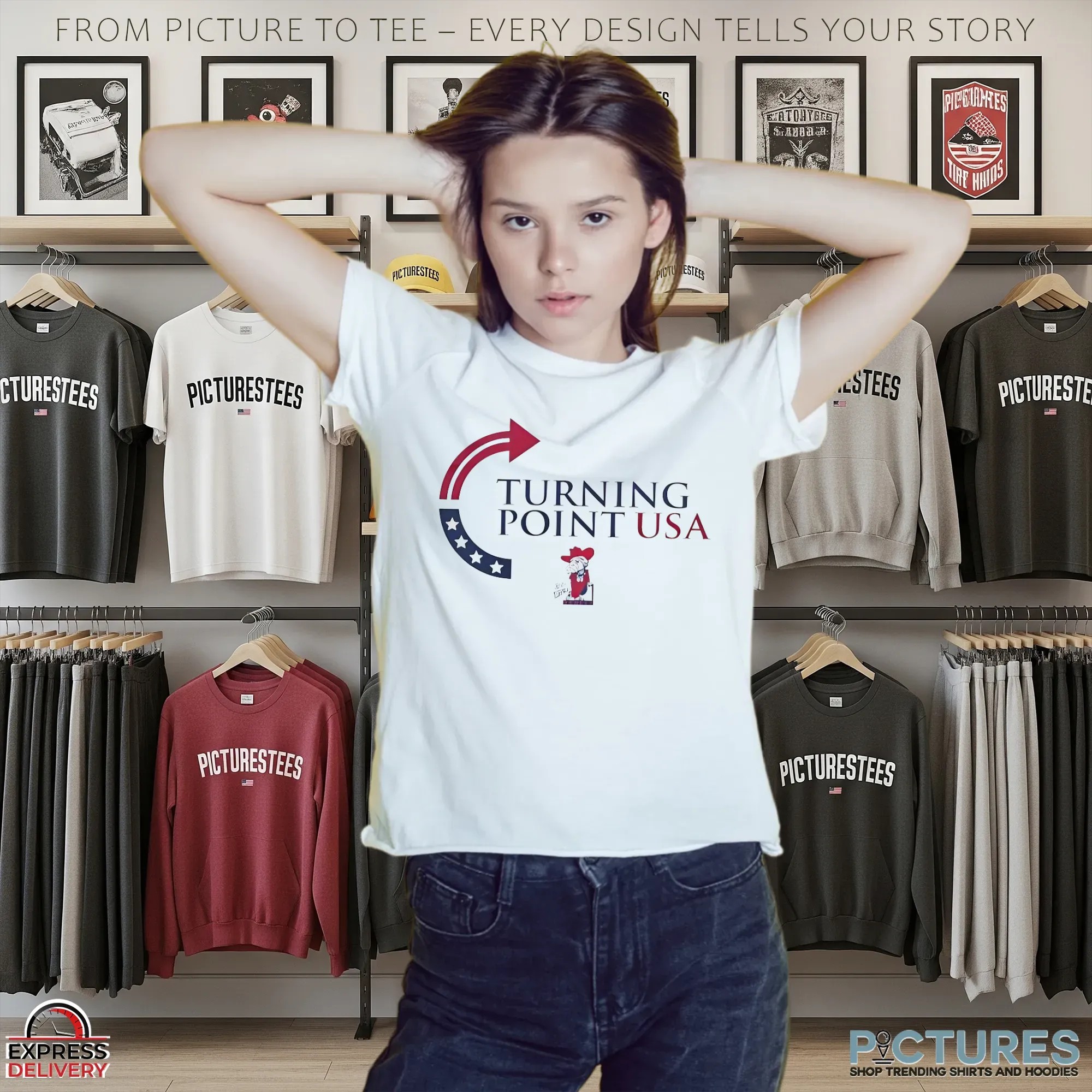 Turning Point USA Ole Miss Rebels Mashup T Shirt