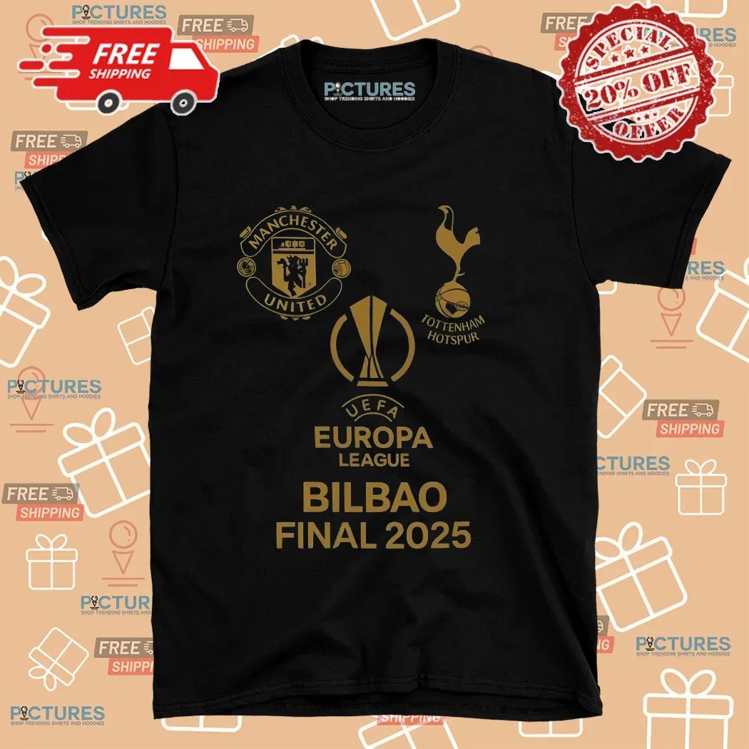 UEFA Europa League Final 2025 Manchester United vs Tottenham Hotspur Graphic Football Shirt