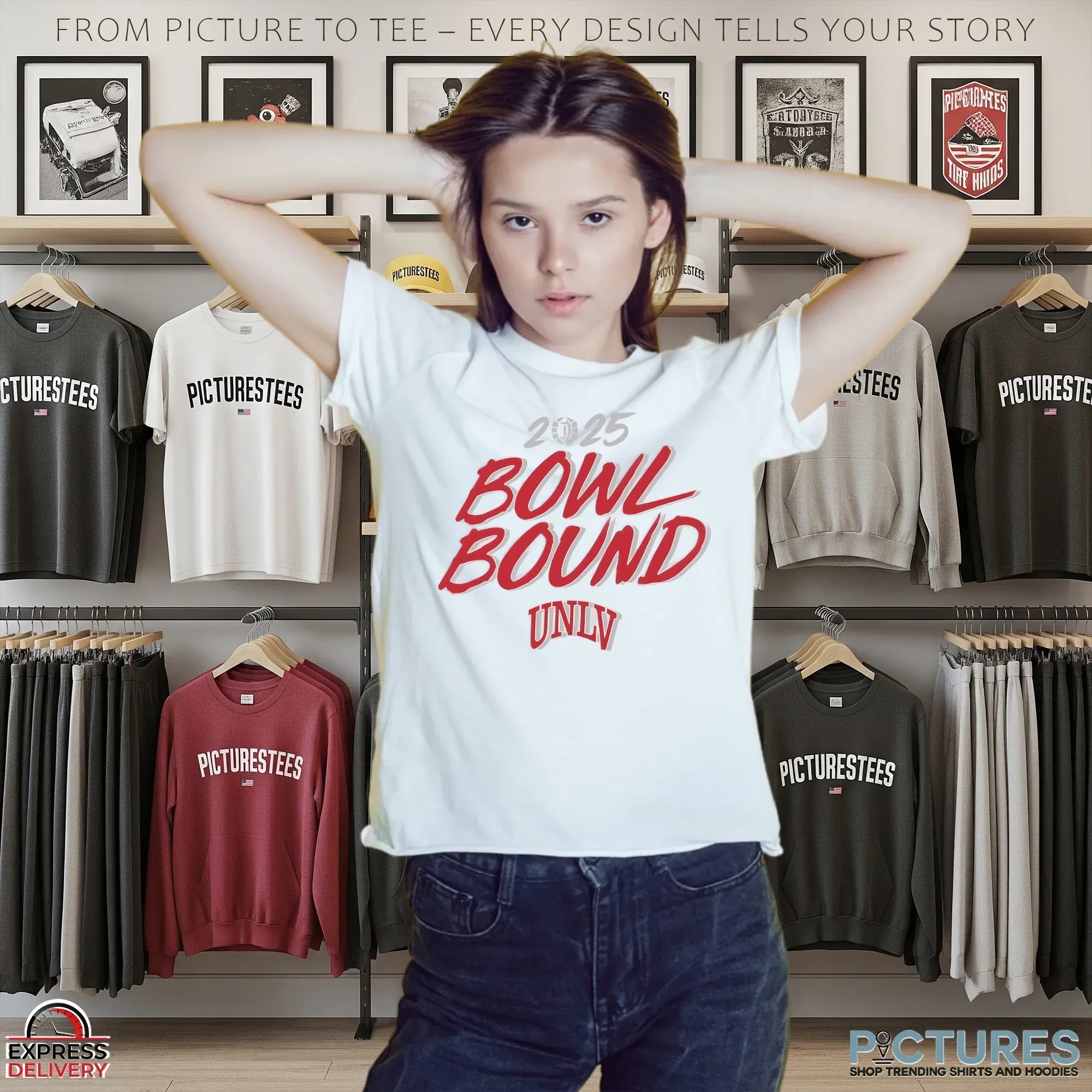 UNLV Rebels Football 2025 Bowl Bound T Shirt