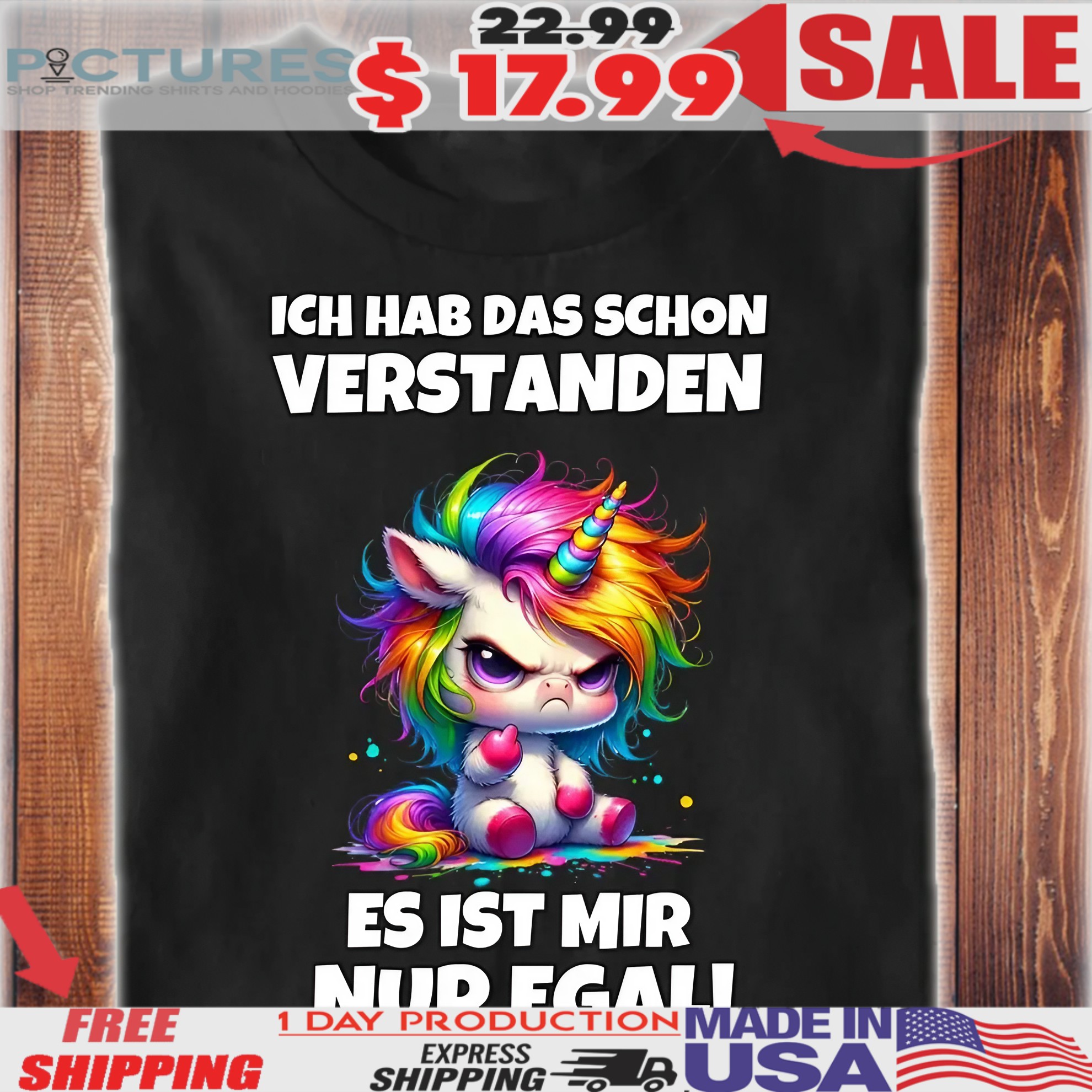 Unicorn Ich Hab Das Schon Verstanden Es Ist Mir Nur Egal Shirt