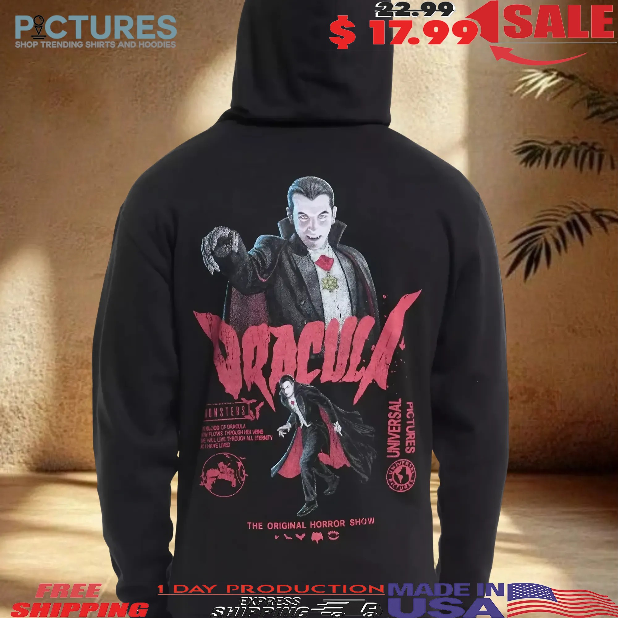 Universal Monsters Dracula The Original Horror Show Halloween T Shirt 2 Universal Monsters Dracula The Original Horror Show Halloween T Shirt