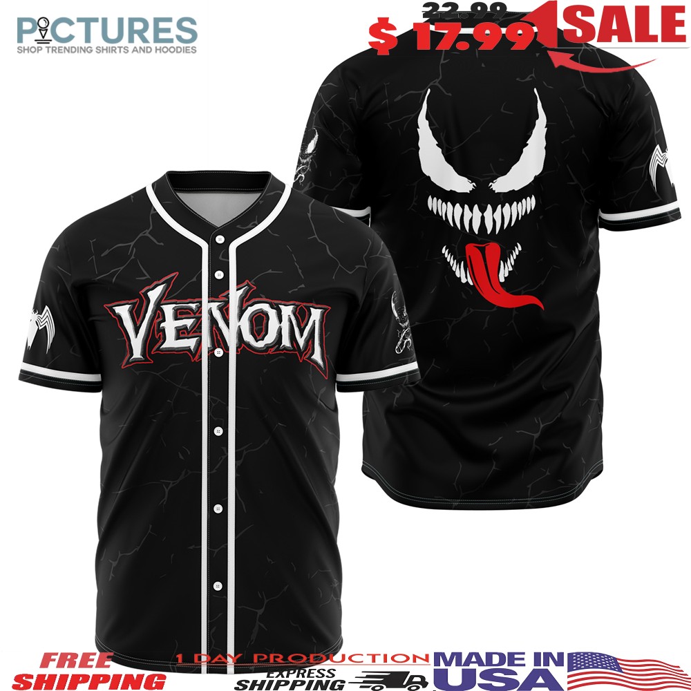 Venom Marvel Baseball Jersey