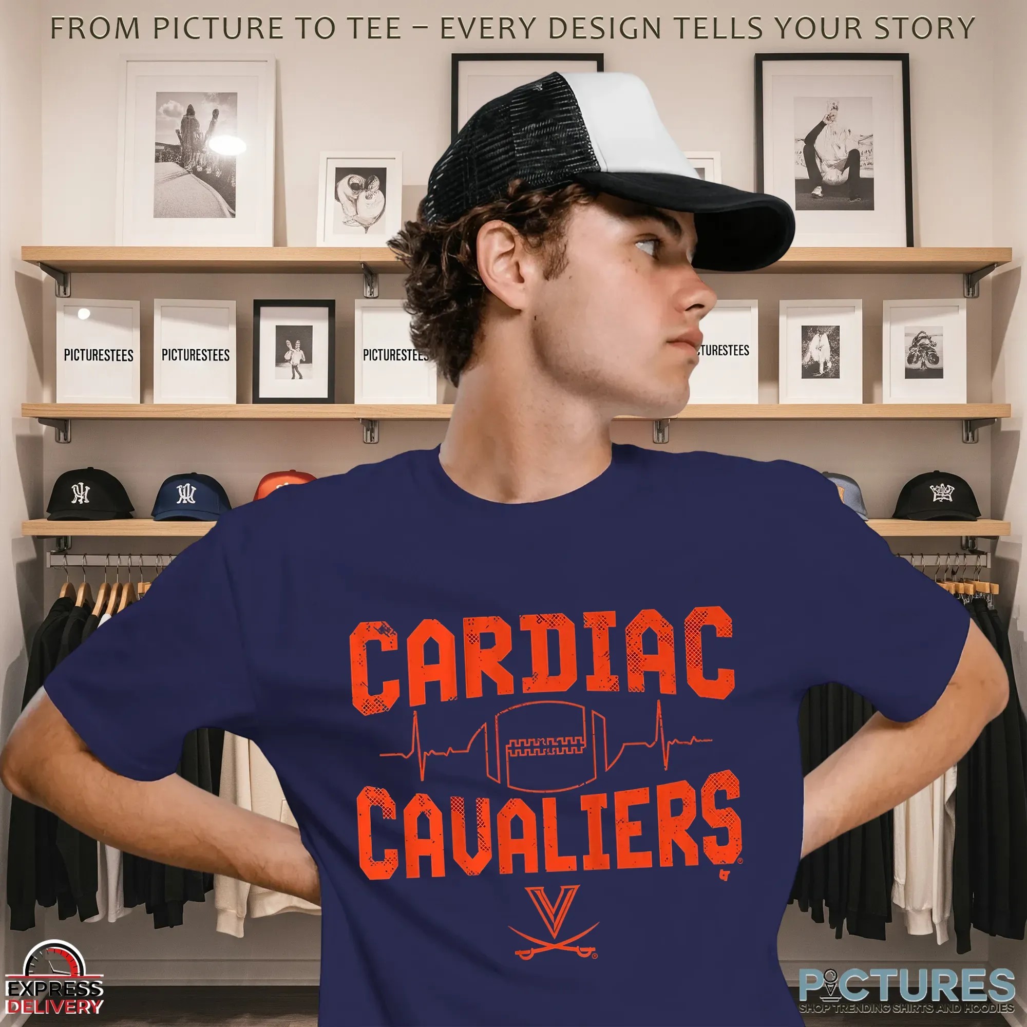 Virginia Football Cardiac Cavaliers T Shirt 5 Virginia Football Cardiac Cavaliers T Shirt