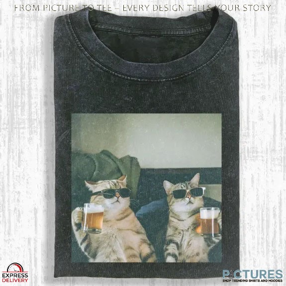 Wacky Cat And Beers Meme T Shirt
