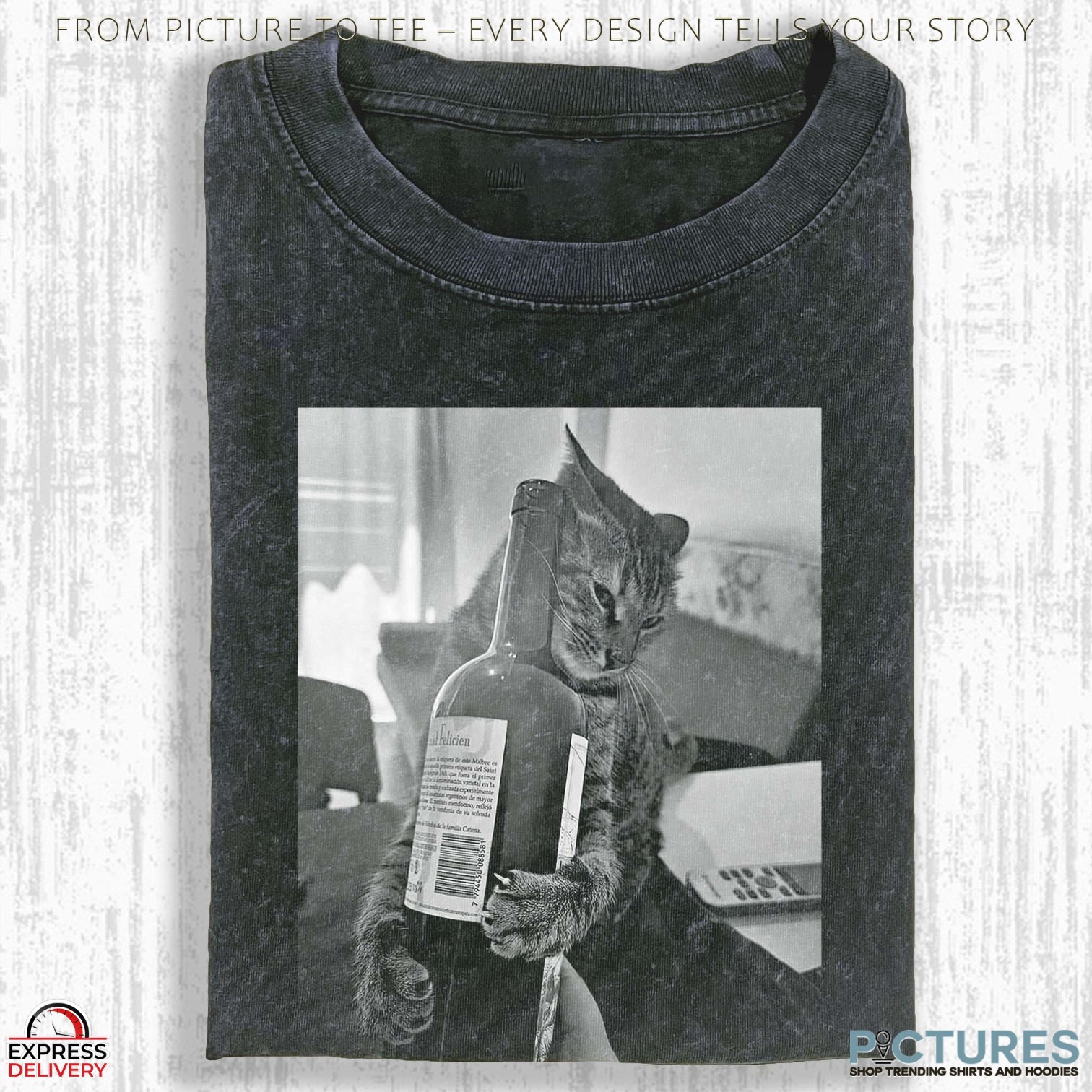 Wacky Cat Holding Alcohol Meme T Shirt 1 Wacky Cat Holding Alcohol Meme T Shirt