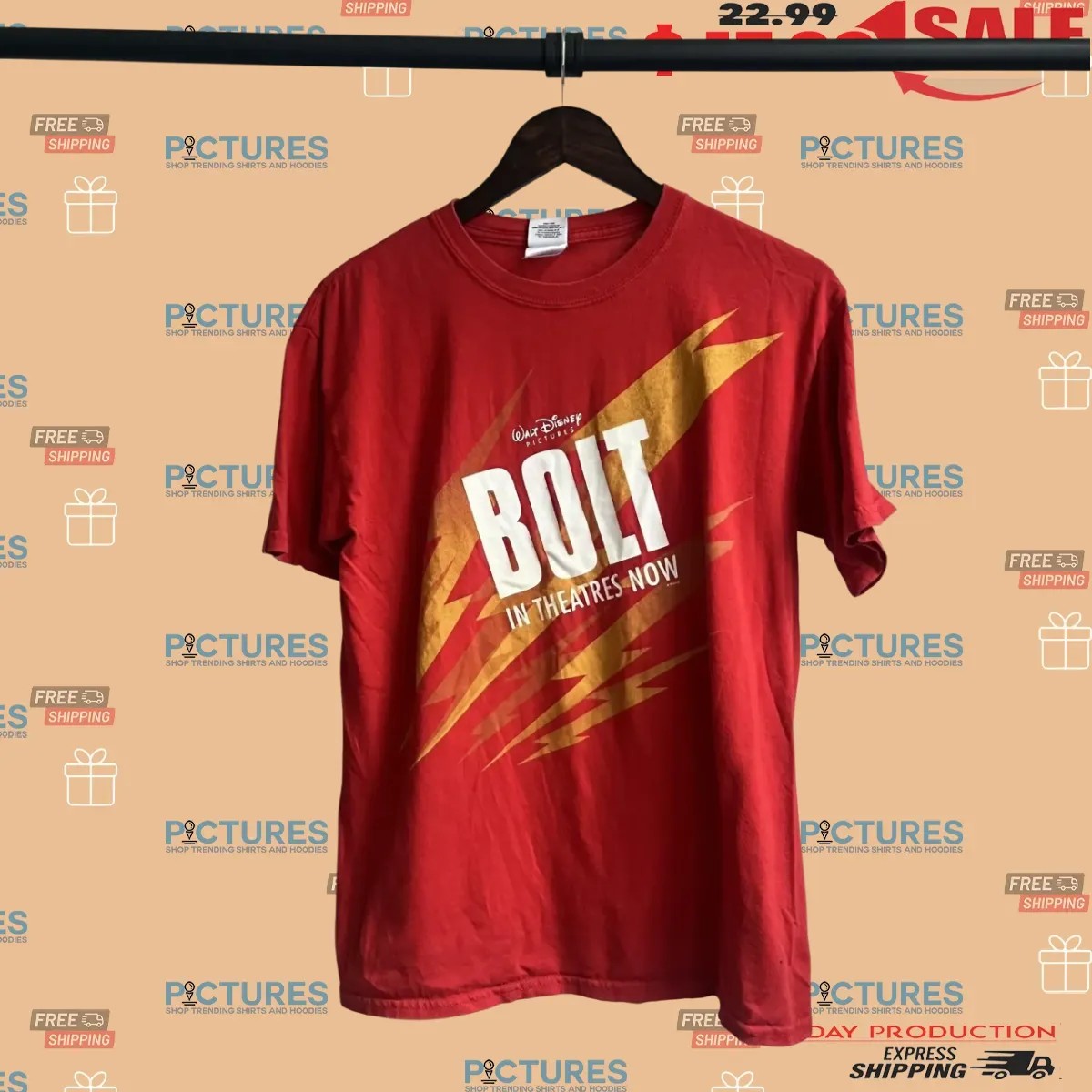 Walt Disney Bolt In Theatres Now Eat Danger For Breakfast T Shirt