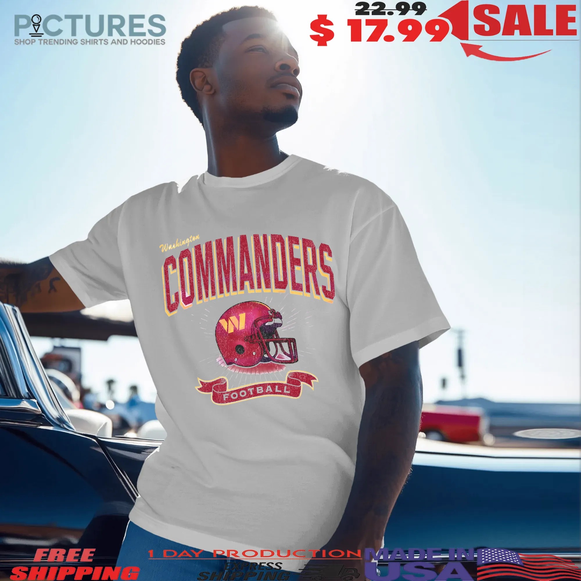 Washington Commanders Historic Prime Football Helmet T Shirt 7 Washington Commanders Historic Prime Football Helmet T Shirt