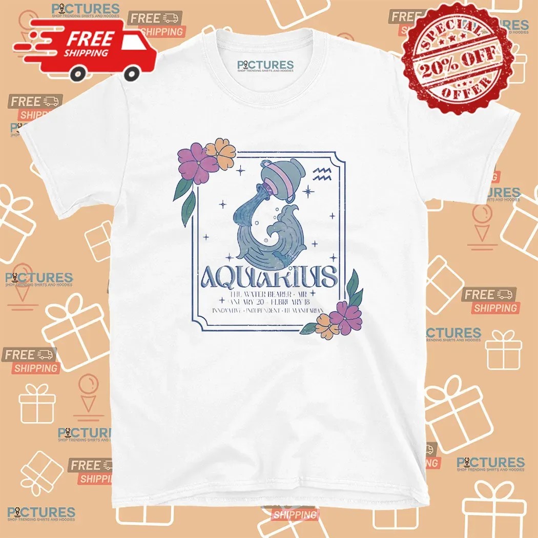 Water Bearer Astrology Aquarius Zodiac Sign T Shirt