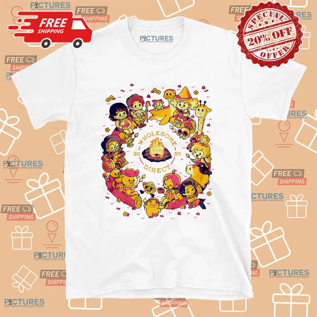Wholesome Direct 2025 Campfire Characters T Shirt