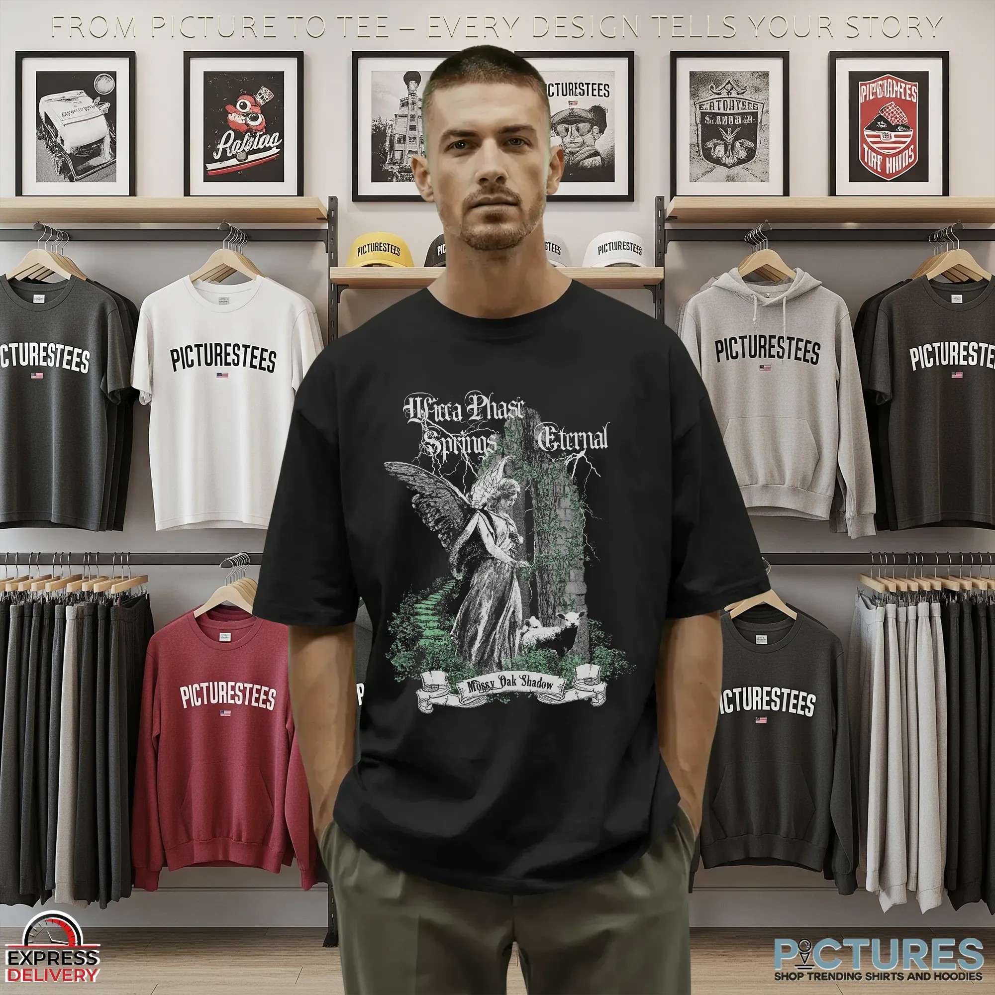Wicca Phase Mossy Oak Shadow Angel T Shirt