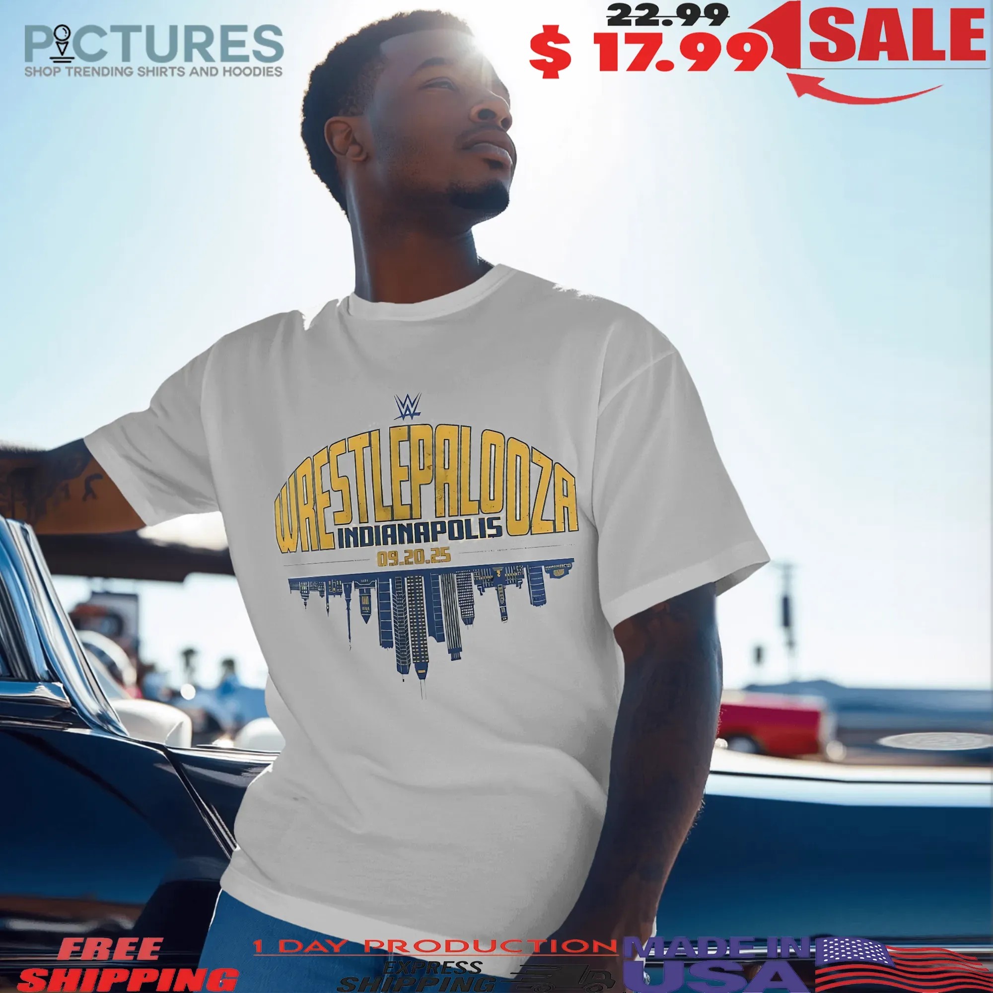 WrestlePalooza Indianapolis 2025 Skyline T Shirt