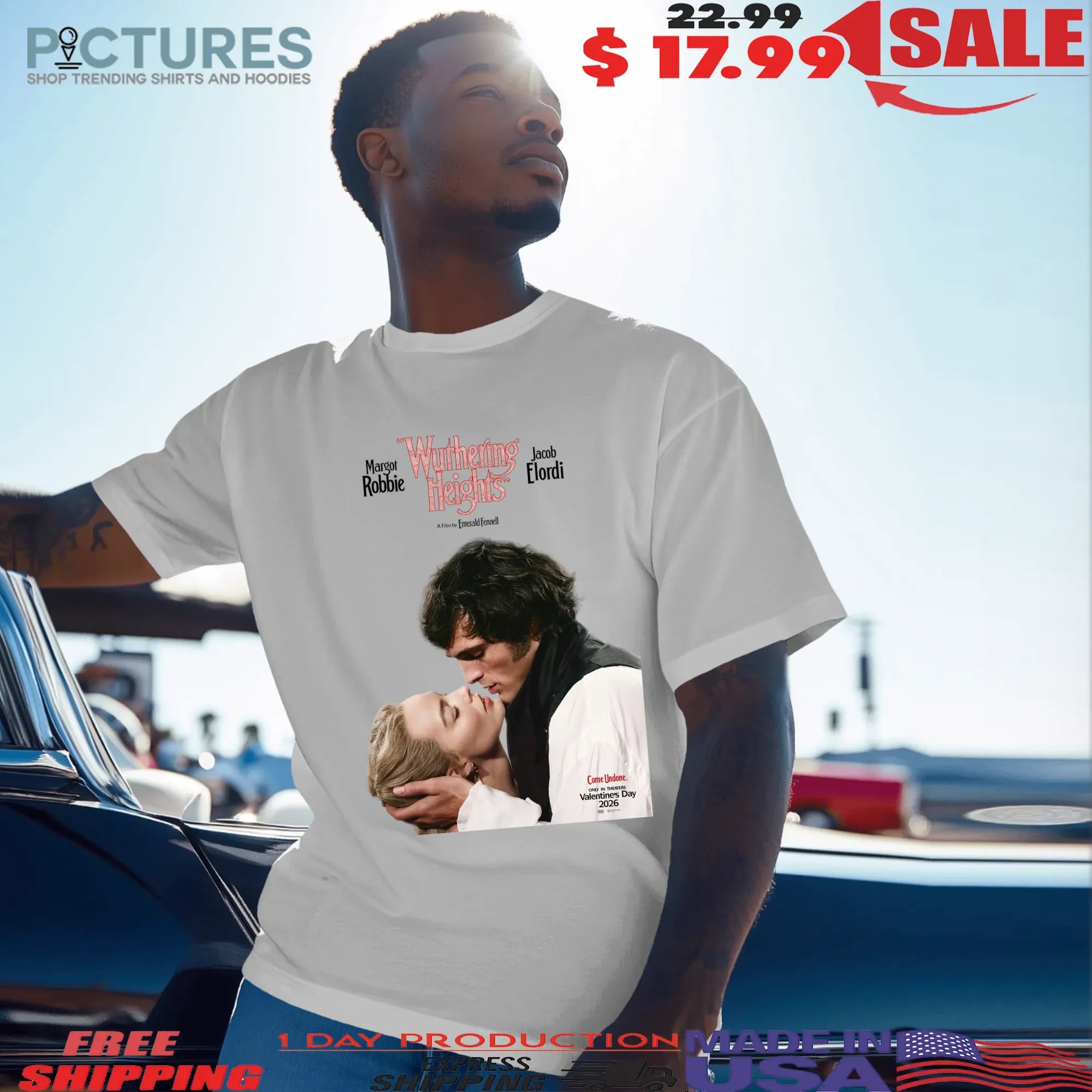 Wuthering Heights Margot Robbie And Jacob Elordi Valentine's Day 2026 Poster T Shirt 7 Wuthering Heights Margot Robbie And Jacob Elordi Valentine's Day 2026 Poster T Shirt