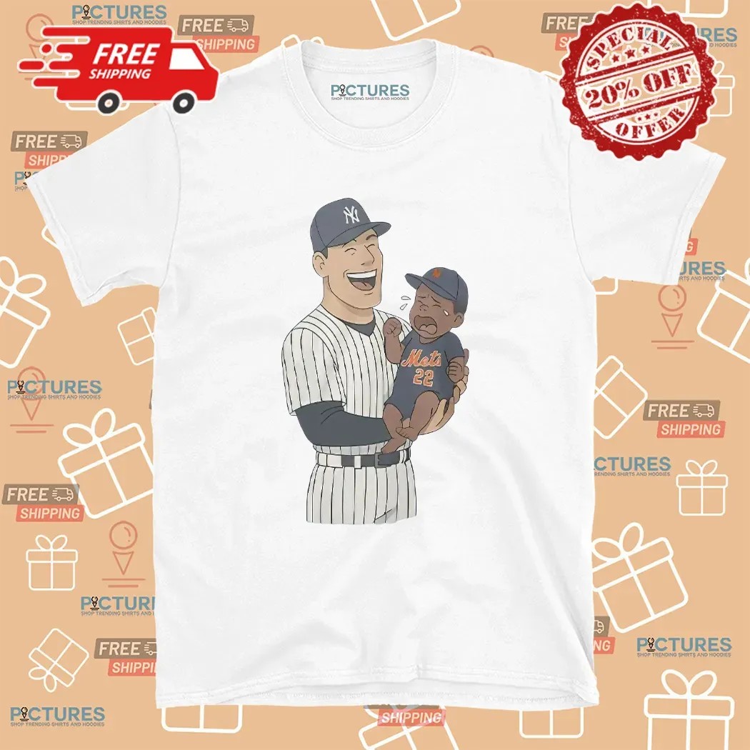 Yankees Holding Crying Mets Baby Baseball T Shirt
