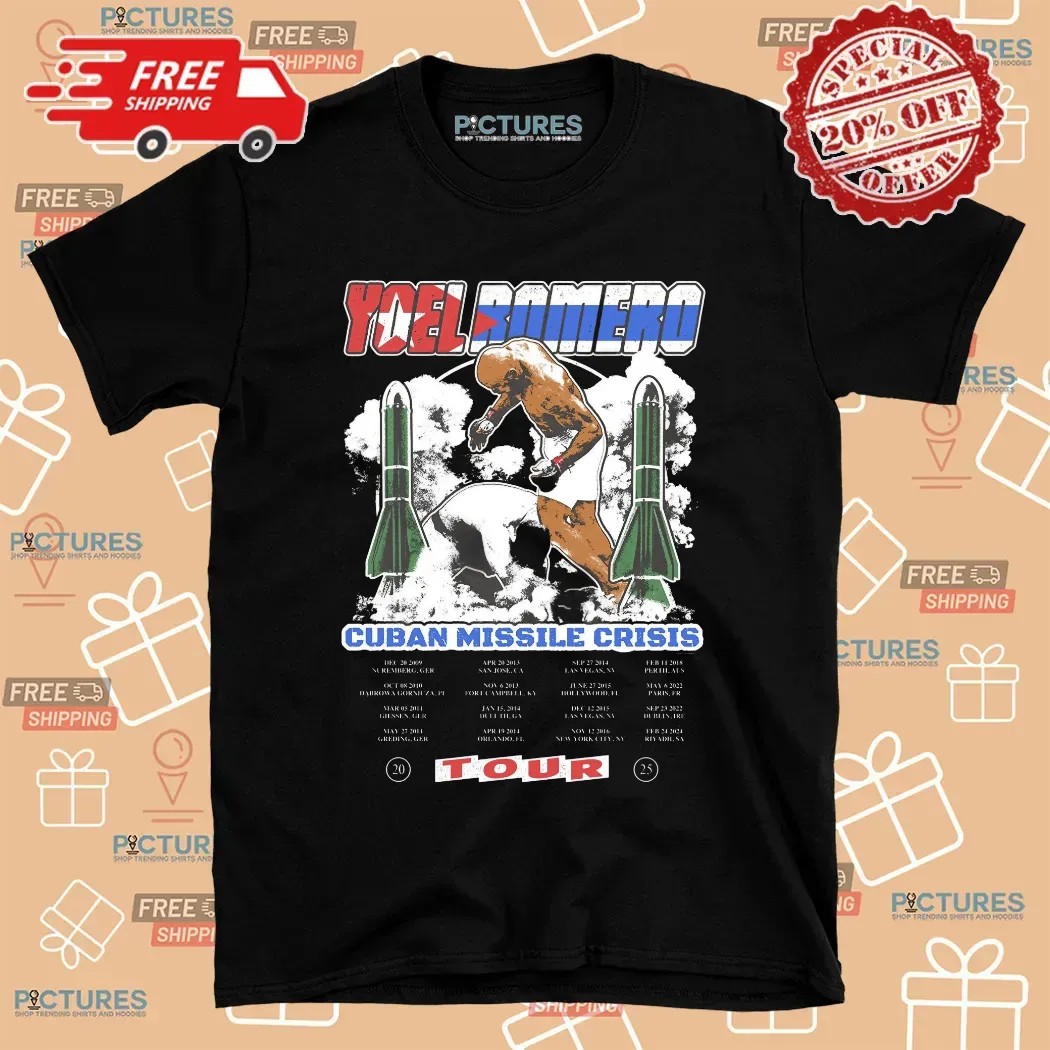 Yoel Romero Cuban Missile Crisis Tour Dates T Shirt