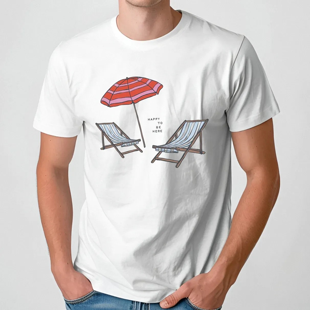 Allie Rose Co Happy To Be Here T Shirt