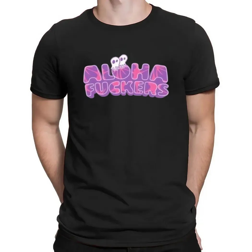 Aloha Fuckers Hibiscus Graphic T Shirt
