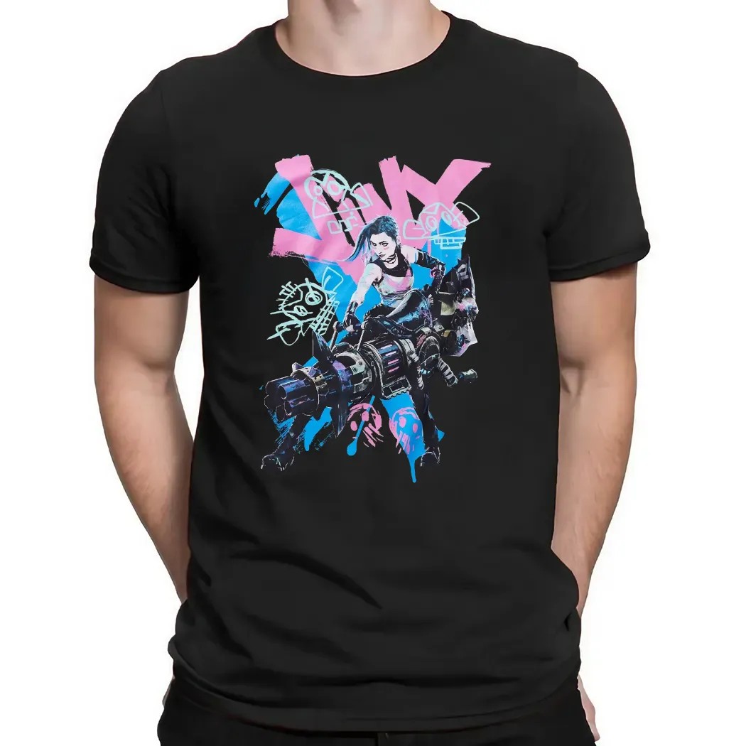 Arcane Jinx Graffiti Jumbo Graphic T Shirt