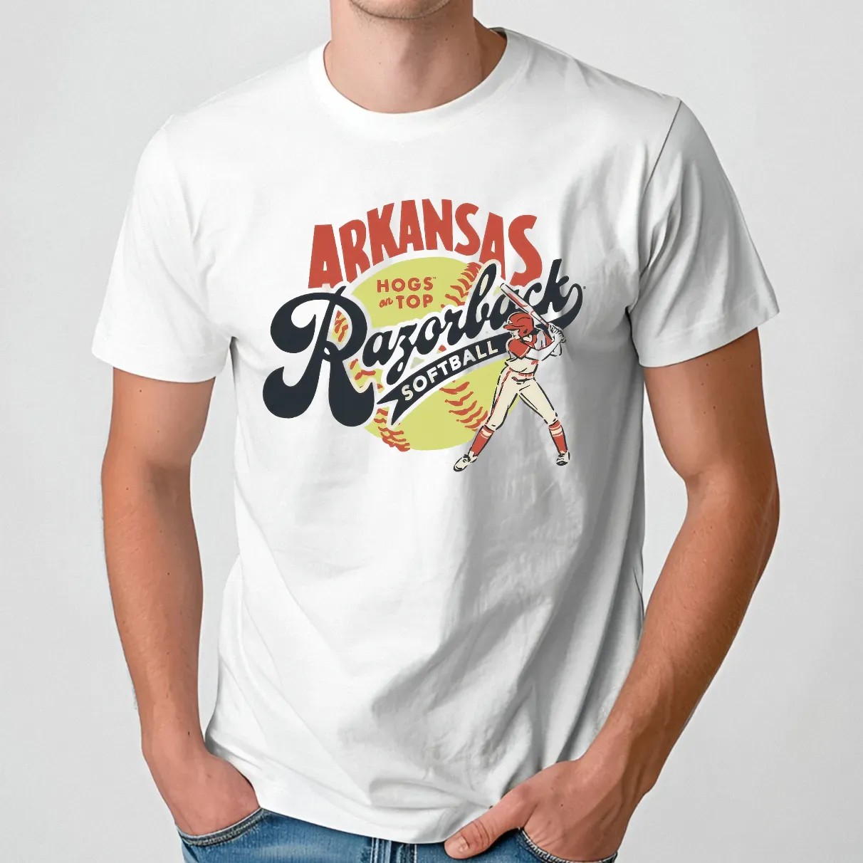 Arkansas Razorback Softball Hogs On Top T Shirt