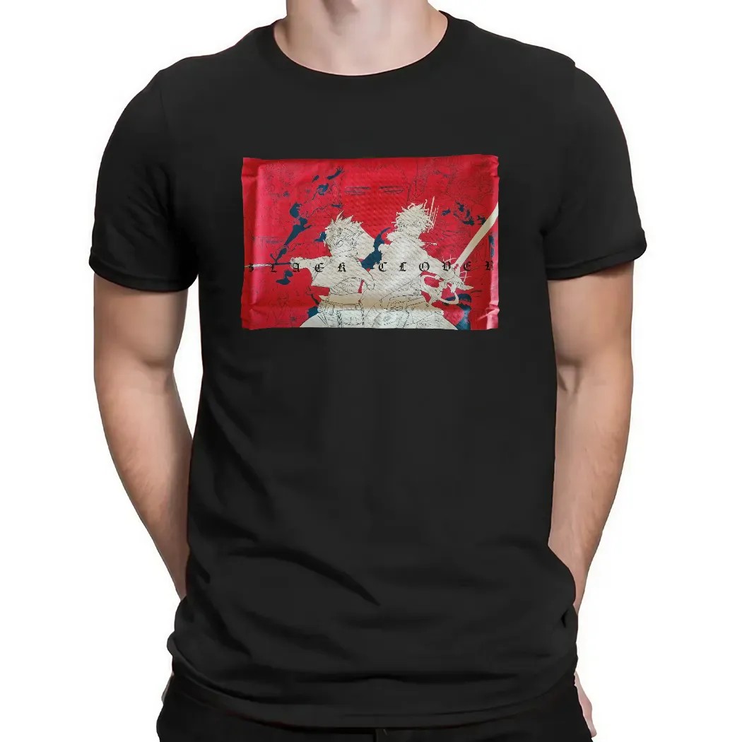 Asta and Yuno Black Clover Red Anime T Shirt