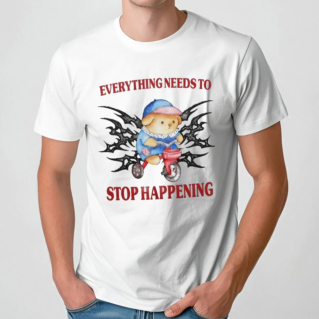 Bear Everything Needs To Stop Happening T Shirt
