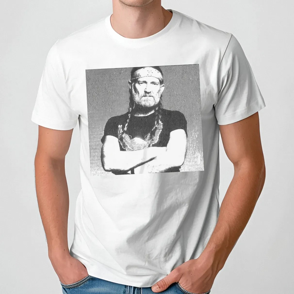 Beyonce Wear Willie Nelson Portrait T Shirt