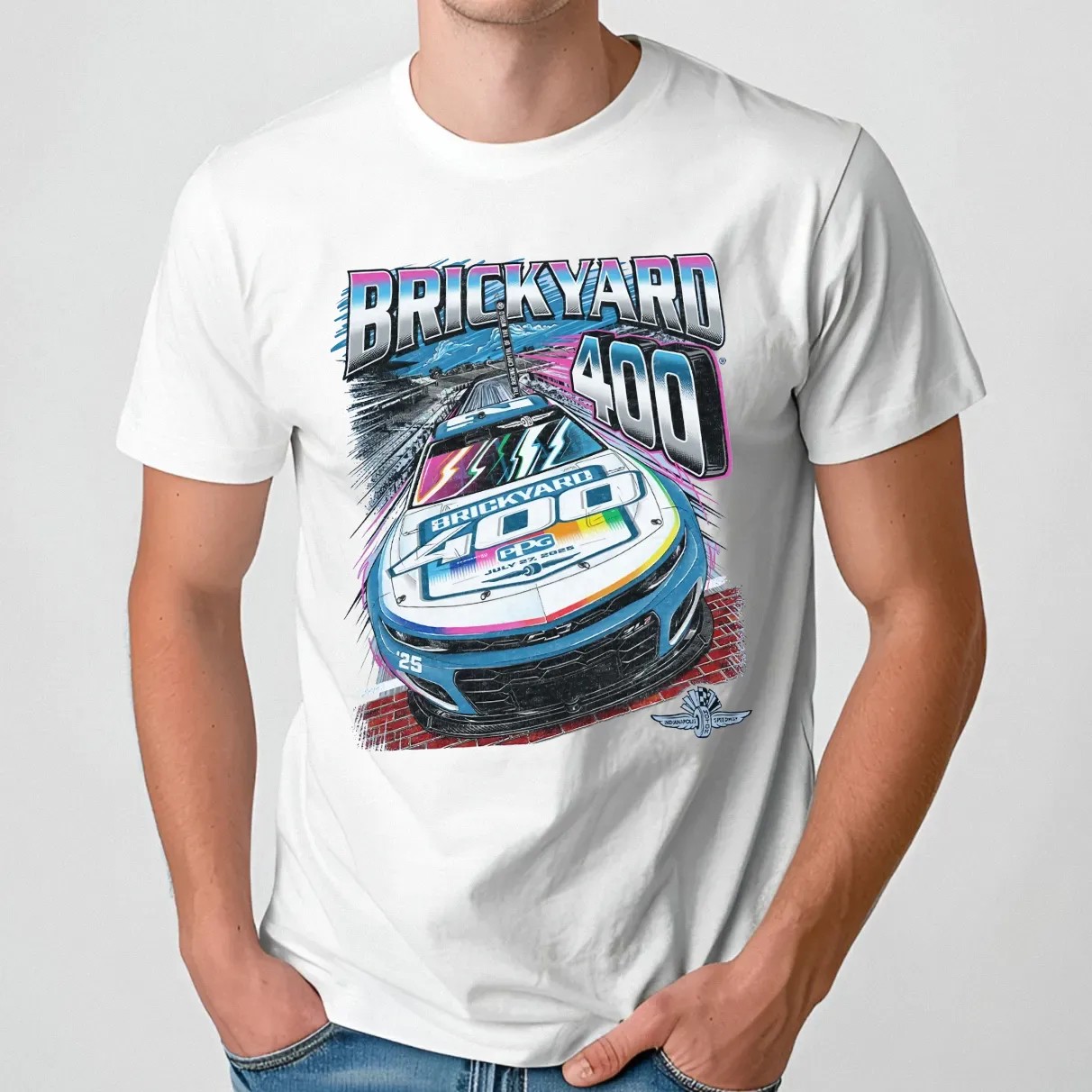 Brickyard 400 PPG July 27 2025 Throwback T Shirt