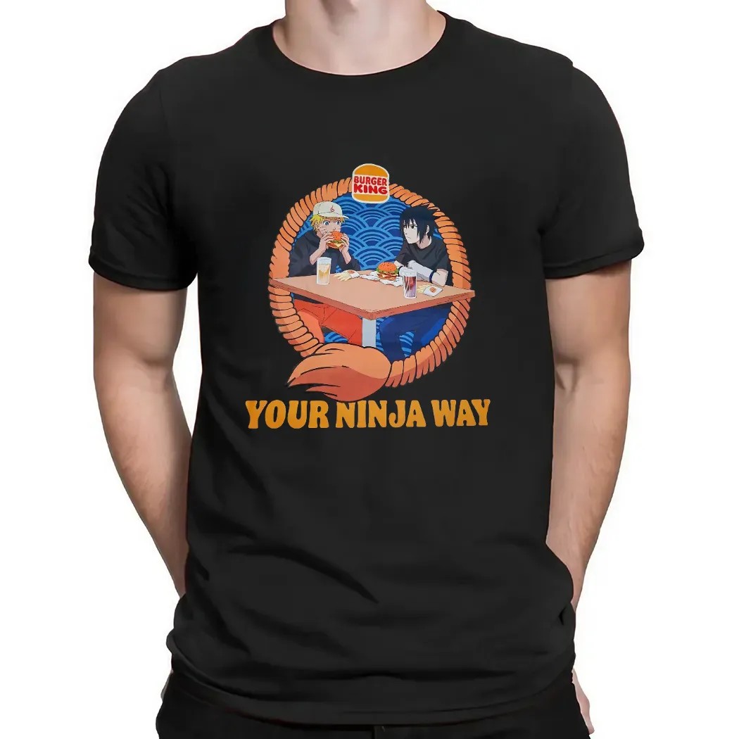 Burger King Naruto Your Ninja Way Mashup T Shirt